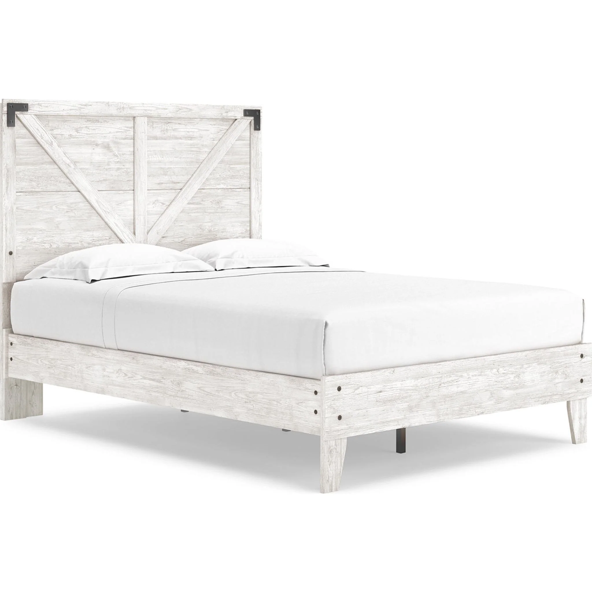 Shawburn Full Platform Bed - Whitewash - Image 9