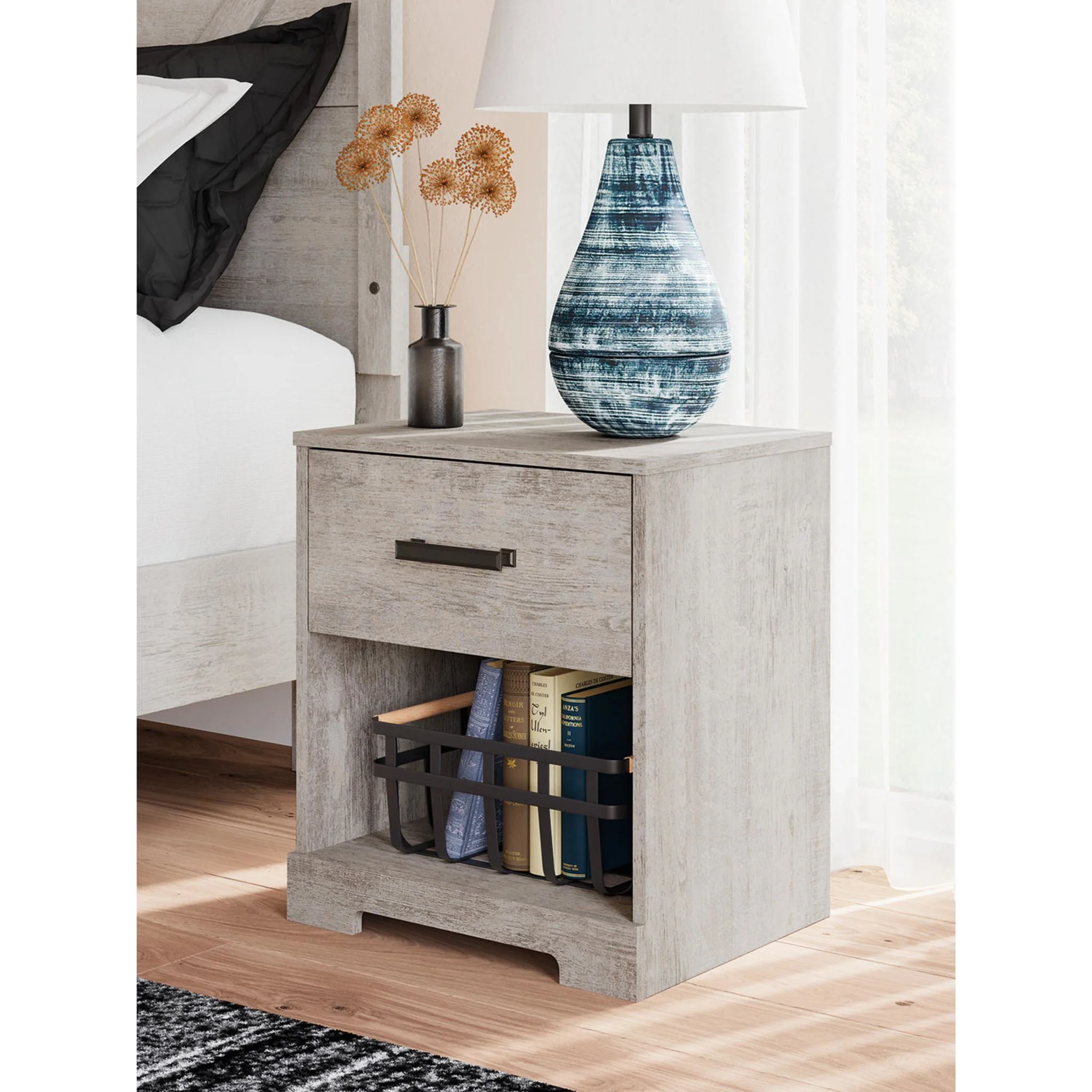 Shawburn Nightstand - Gray - Image 2