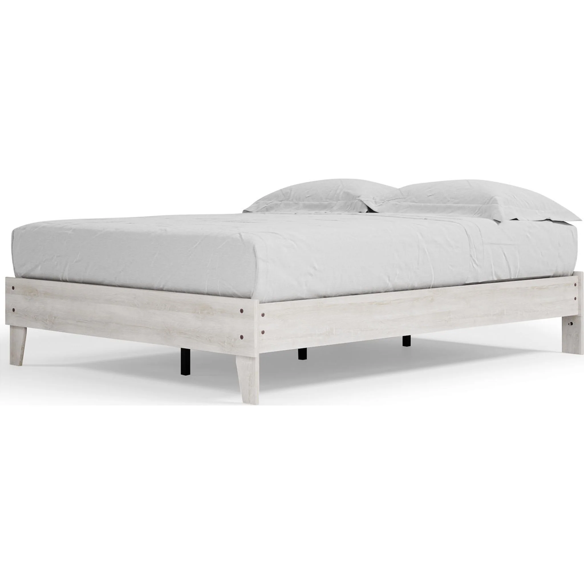 Shawburn Queen Platform Bed - Whitewash - Image 2