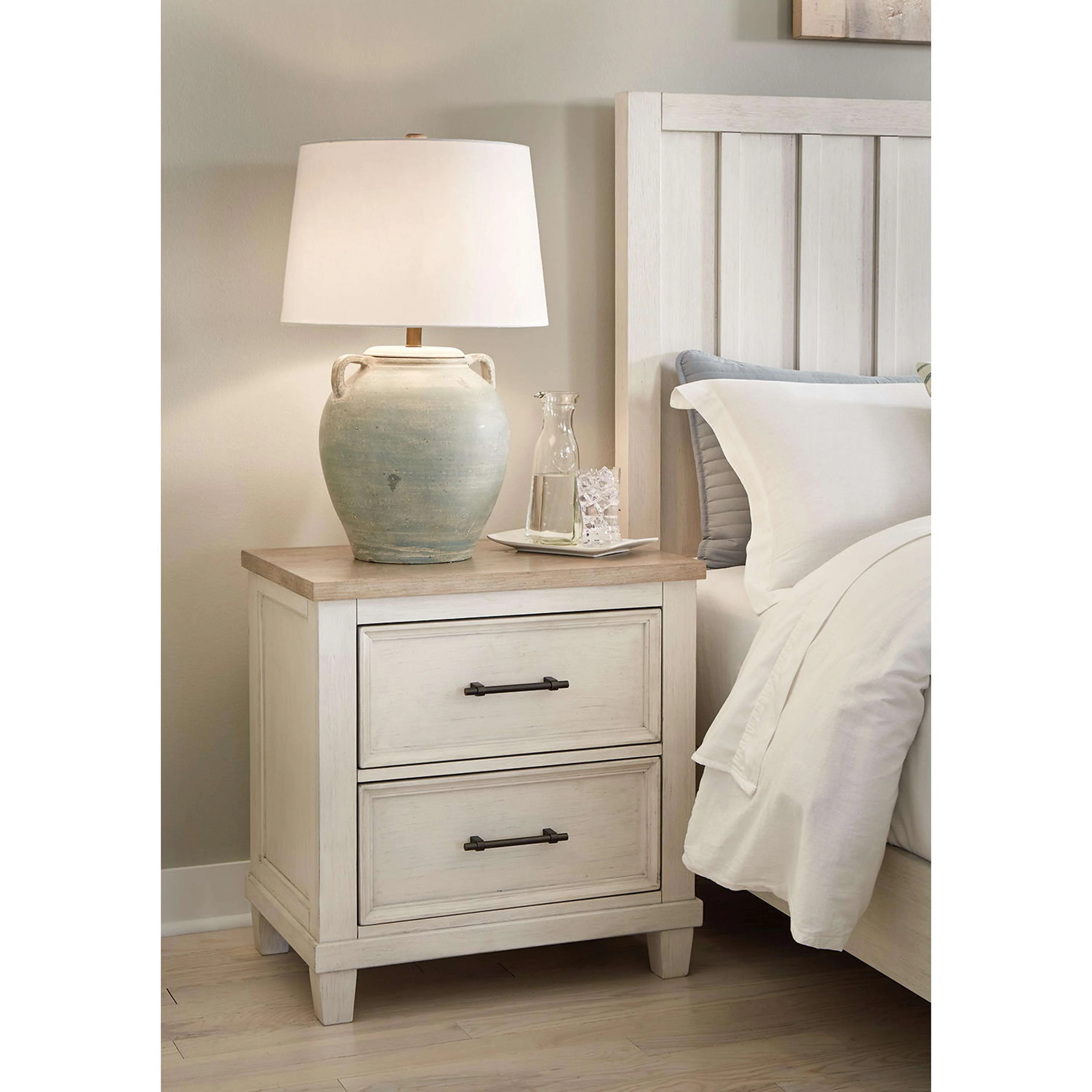 Shaybrock 6 Piece Panel Bedroom - Antique White - Image 14