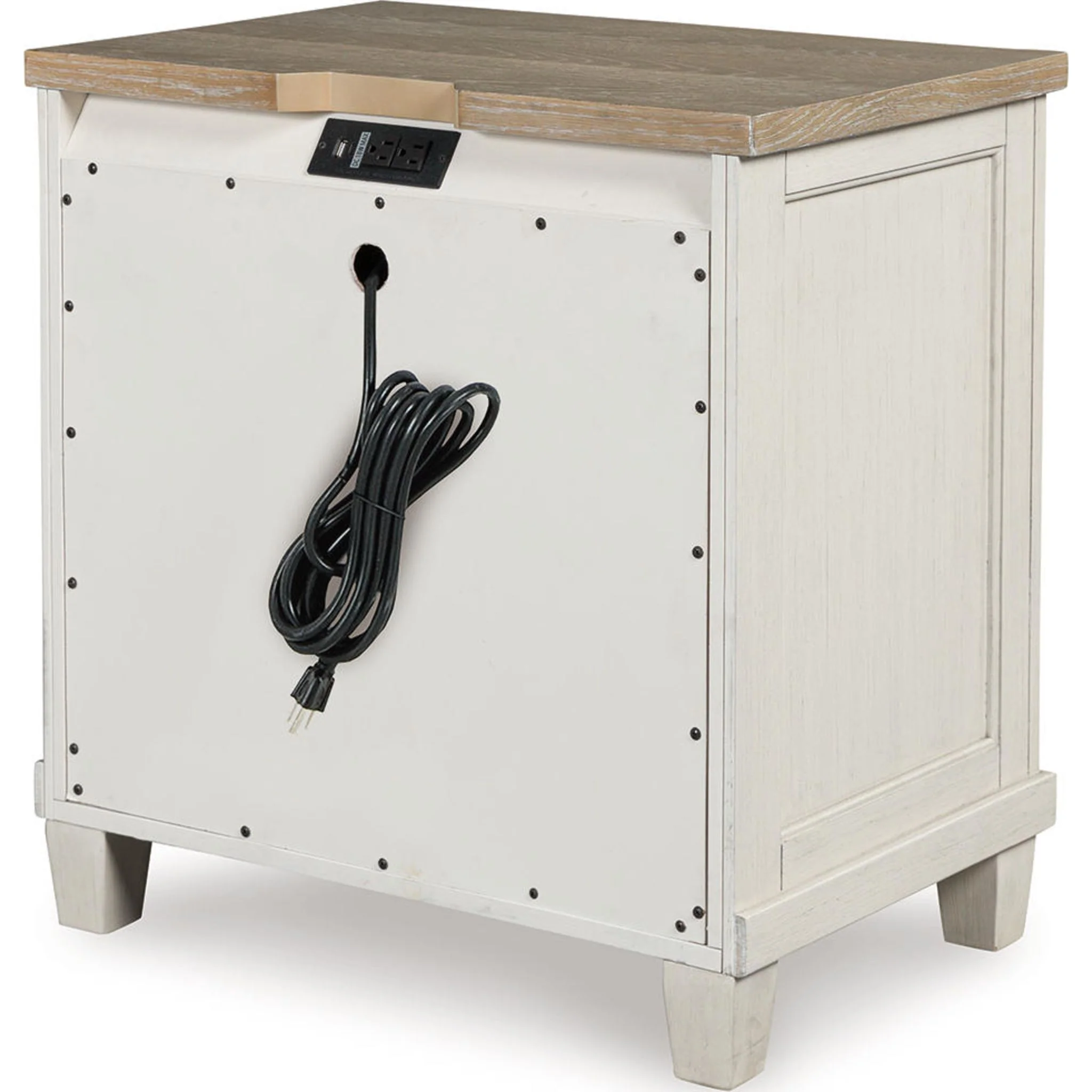 Shaybrock 6 Piece Panel Bedroom - Antique White - Image 25