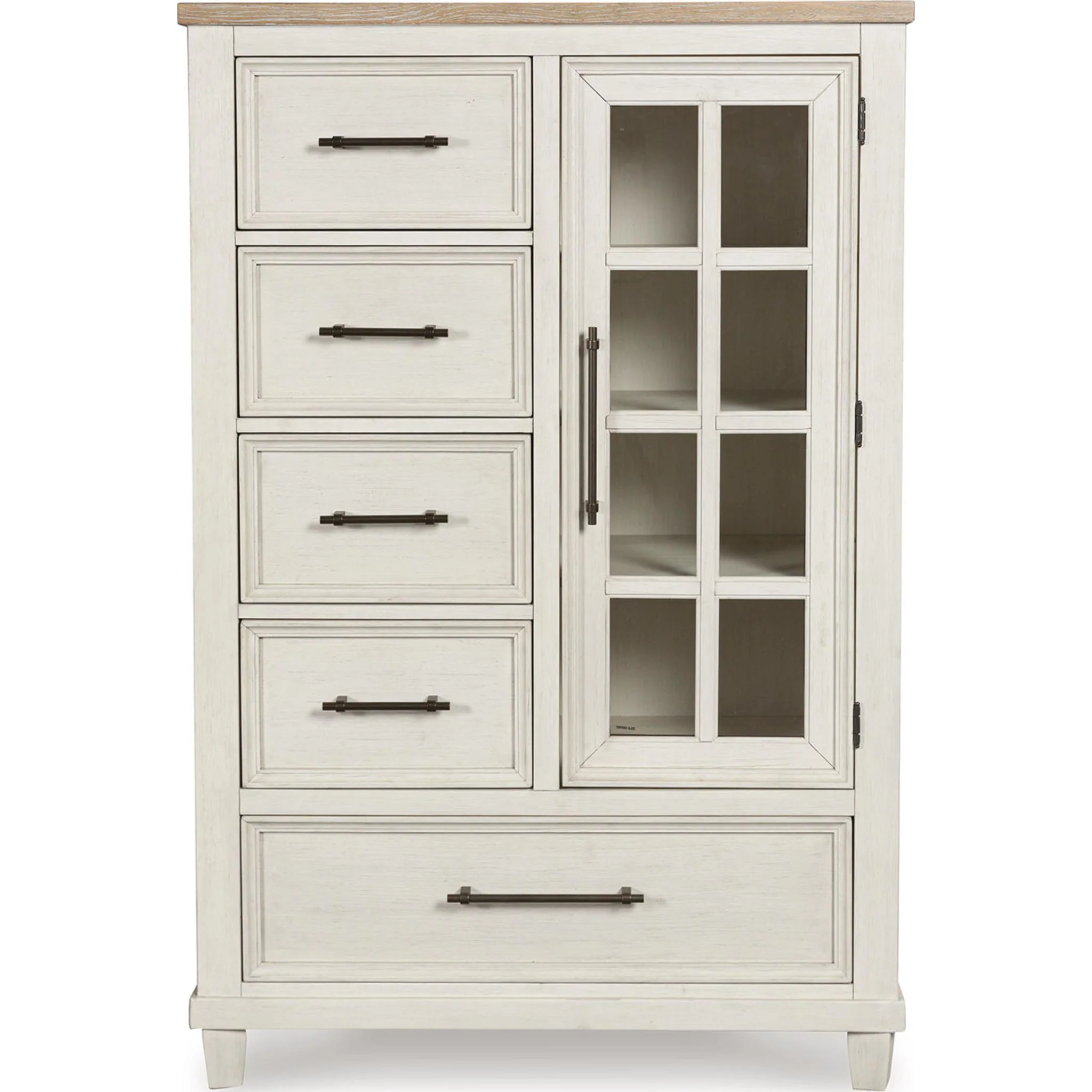 Shaybrock Door Chest - Antique White/Brown - Image 5