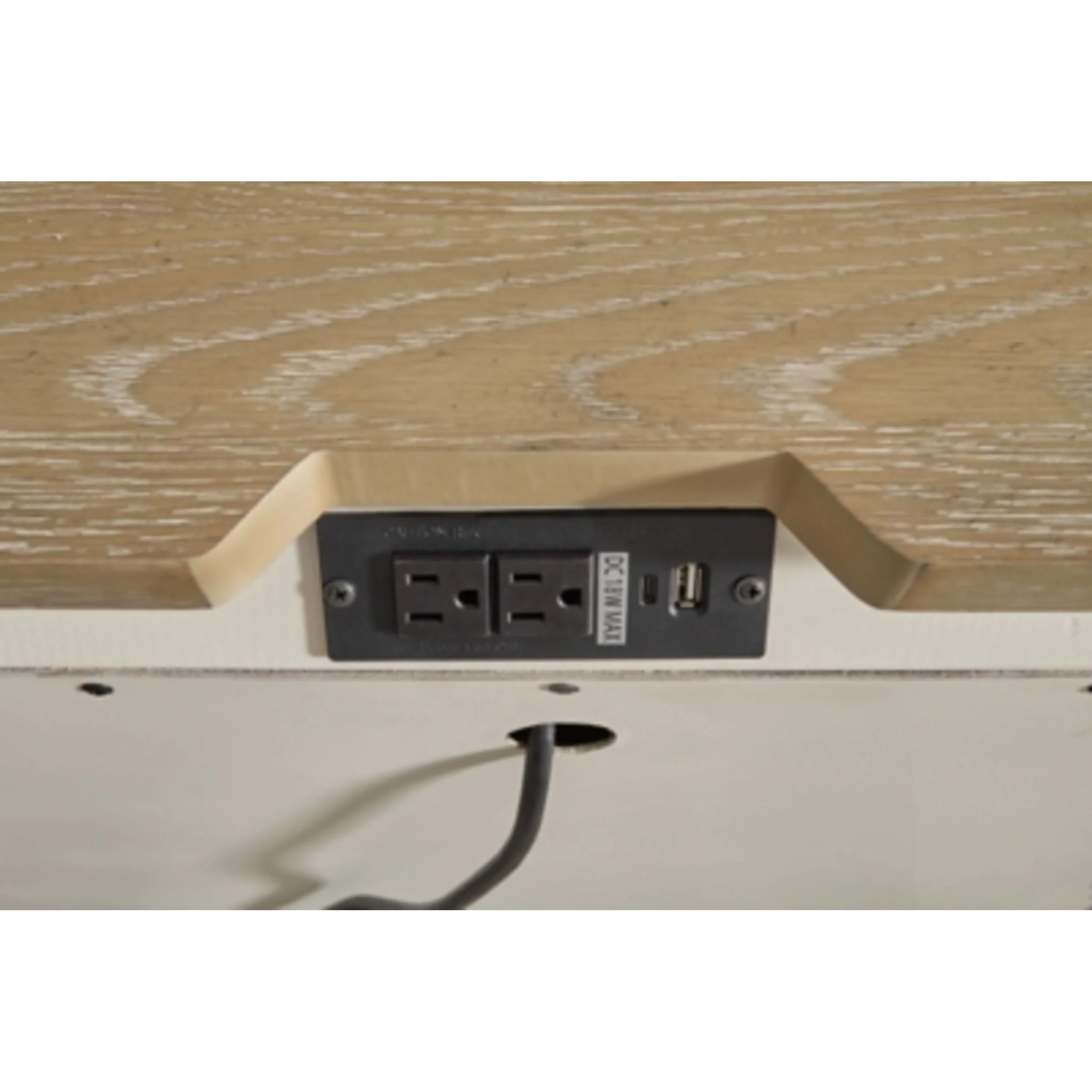 Shaybrock Nightstand - Antique White/Brown - Image 3