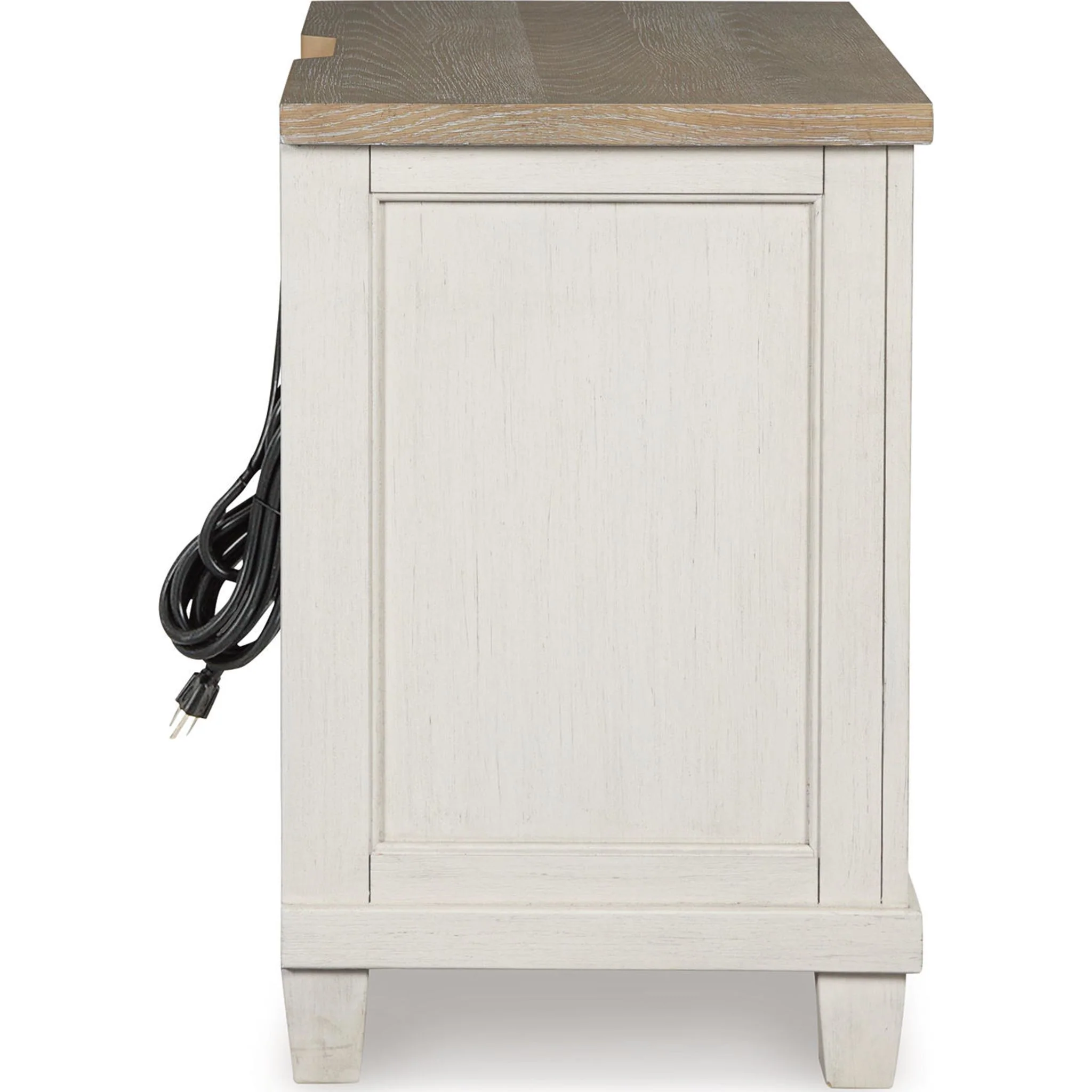Shaybrock Nightstand - Antique White/Brown - Image 8