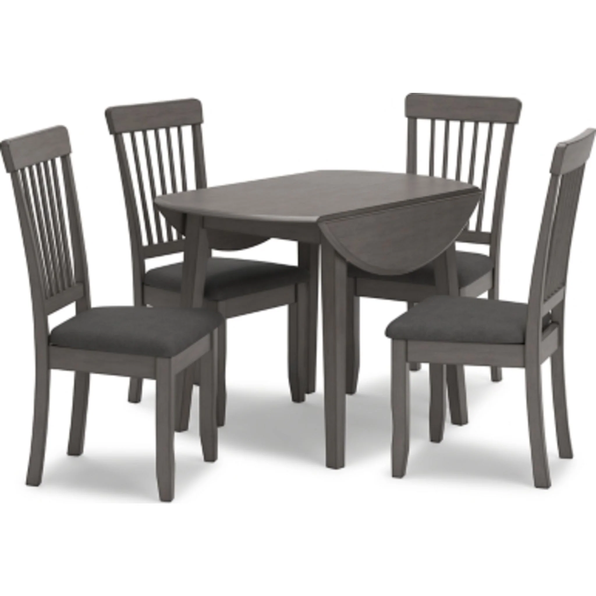 Shullden Drop Leaf Table - Gray - (D194-15) - Image 6