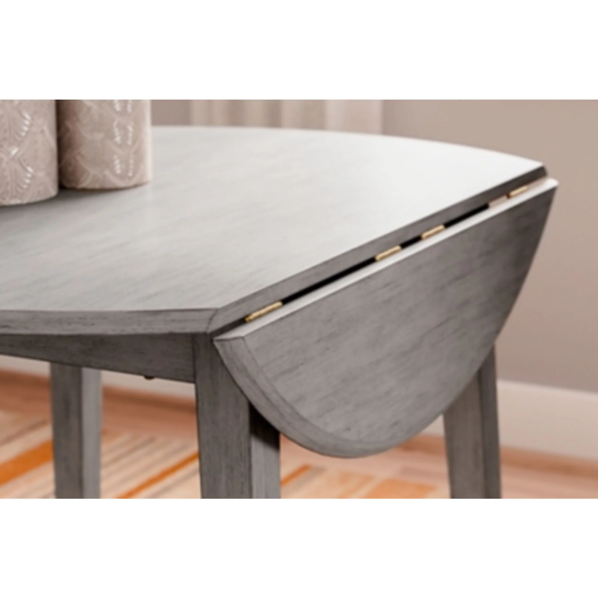 Shullden Drop Leaf Table - Gray - (D194-15) - Image 7