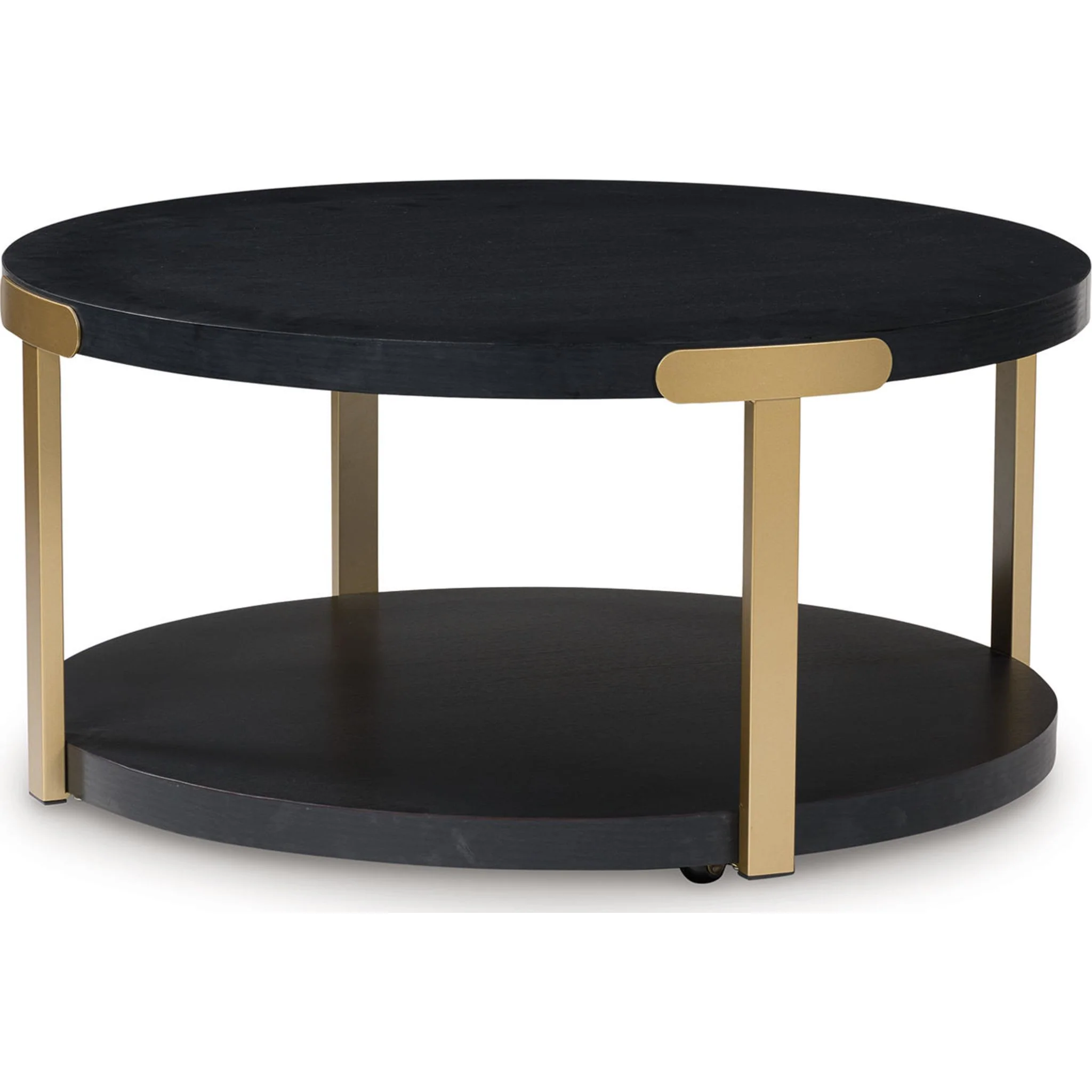 Shylore 3 Pack Tables - Black/Brass Finish - Image 6