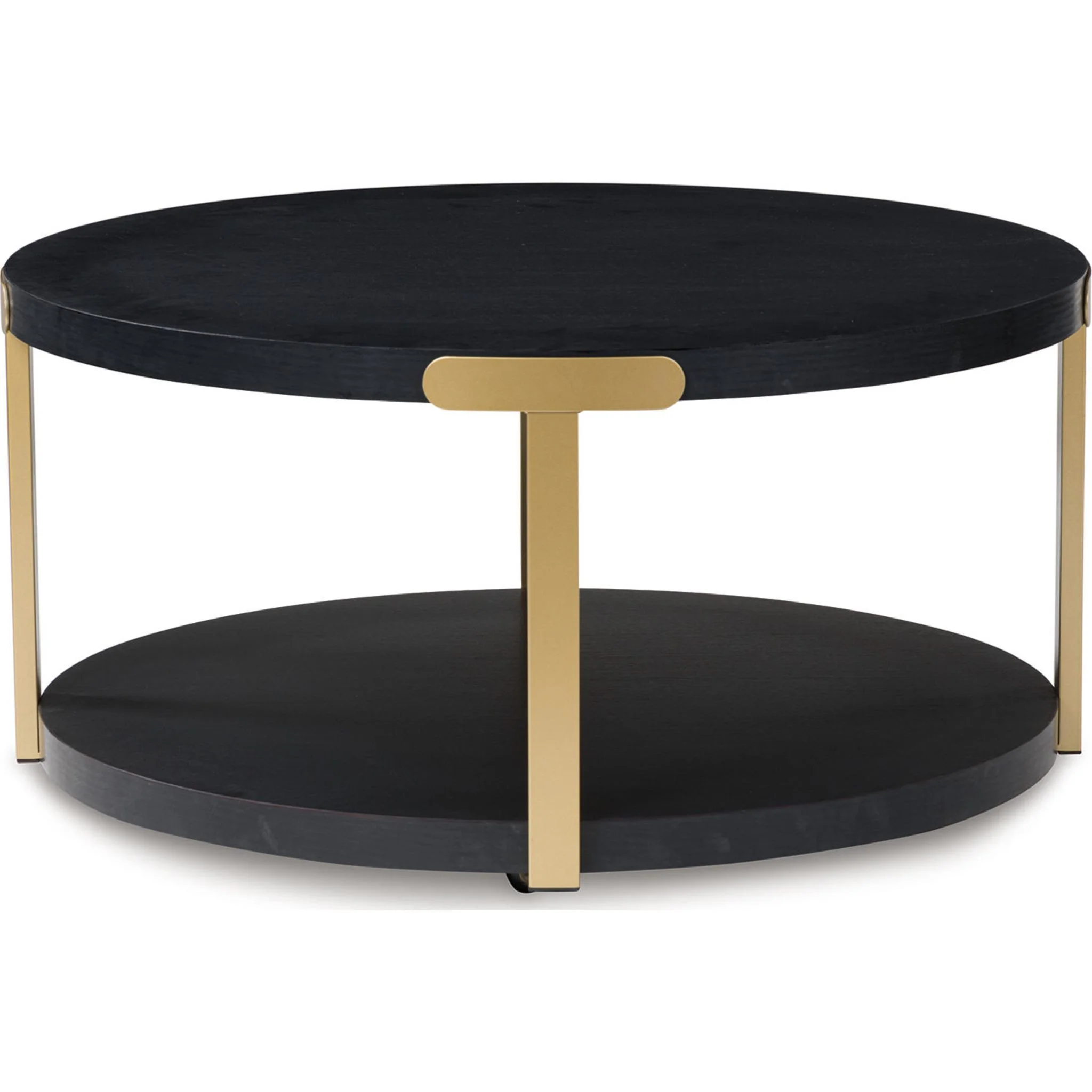 Shylore 3 Pack Tables - Black/Brass Finish - Image 7