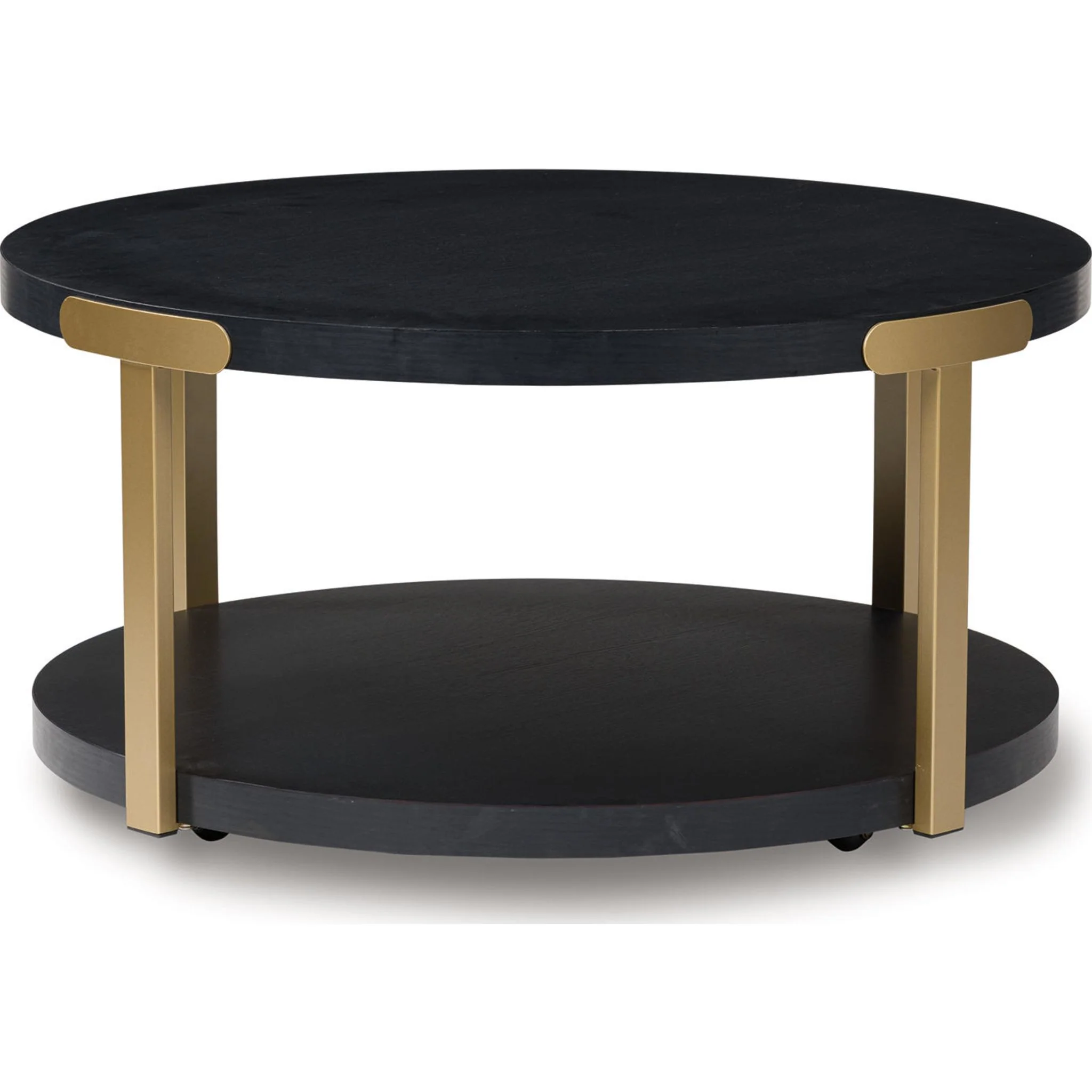 Shylore 3 Pack Tables - Black/Brass Finish - Image 8