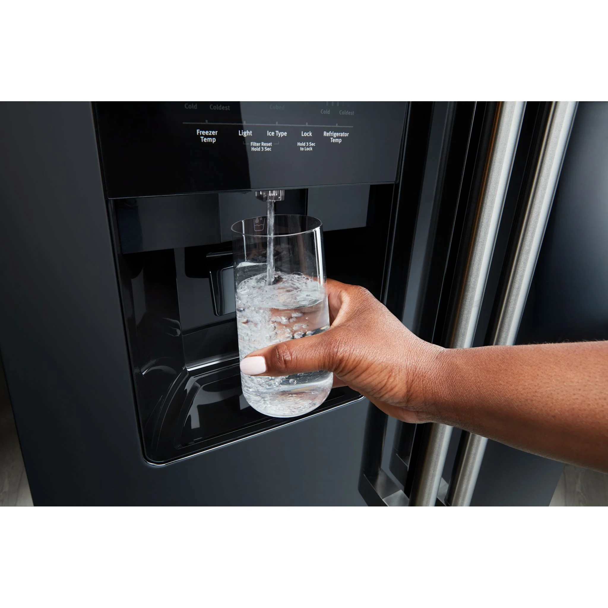 Maytag 36-Inch Wide Side-by-Side Refrigerator - 25 Cu. Ft. -Black (MRSF4036PB) - Image 6