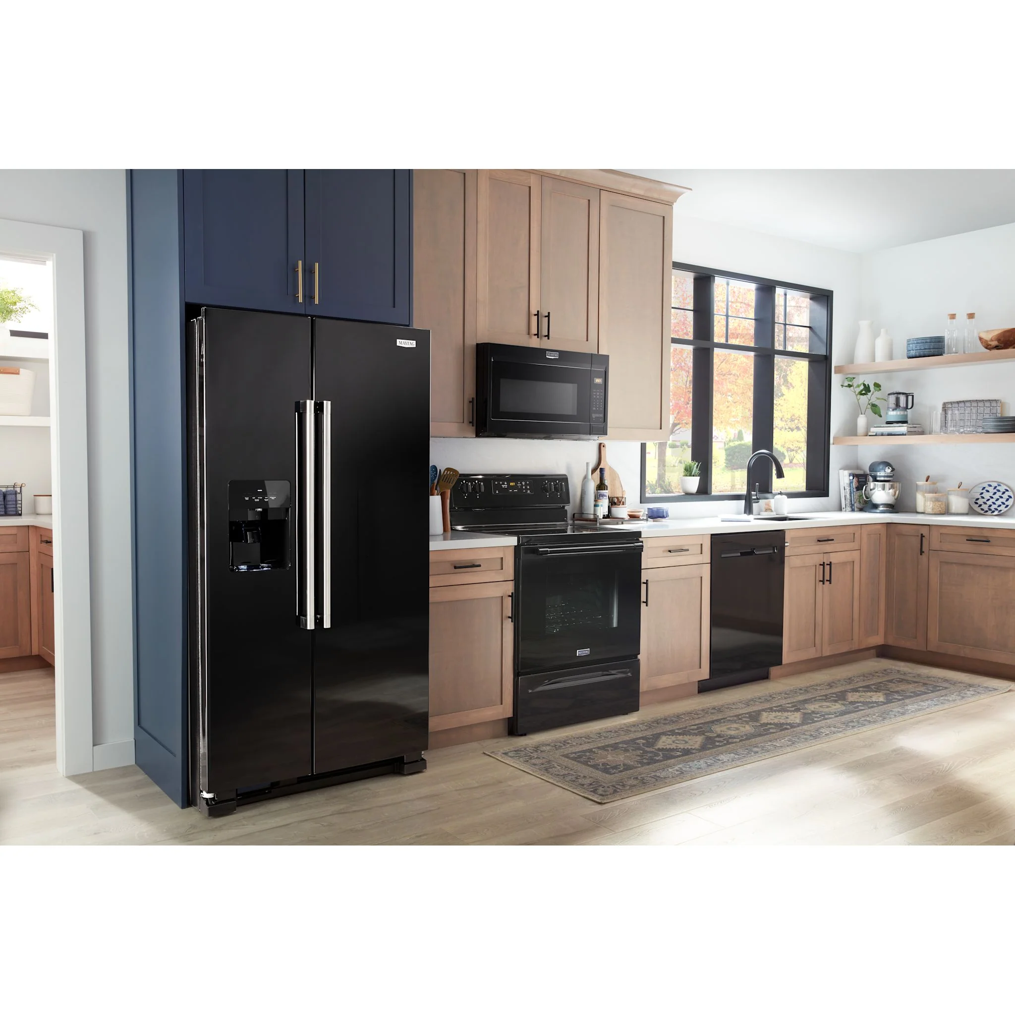 Maytag 36-Inch Wide Side-by-Side Refrigerator - 25 Cu. Ft. -Black (MRSF4036PB) - Image 8