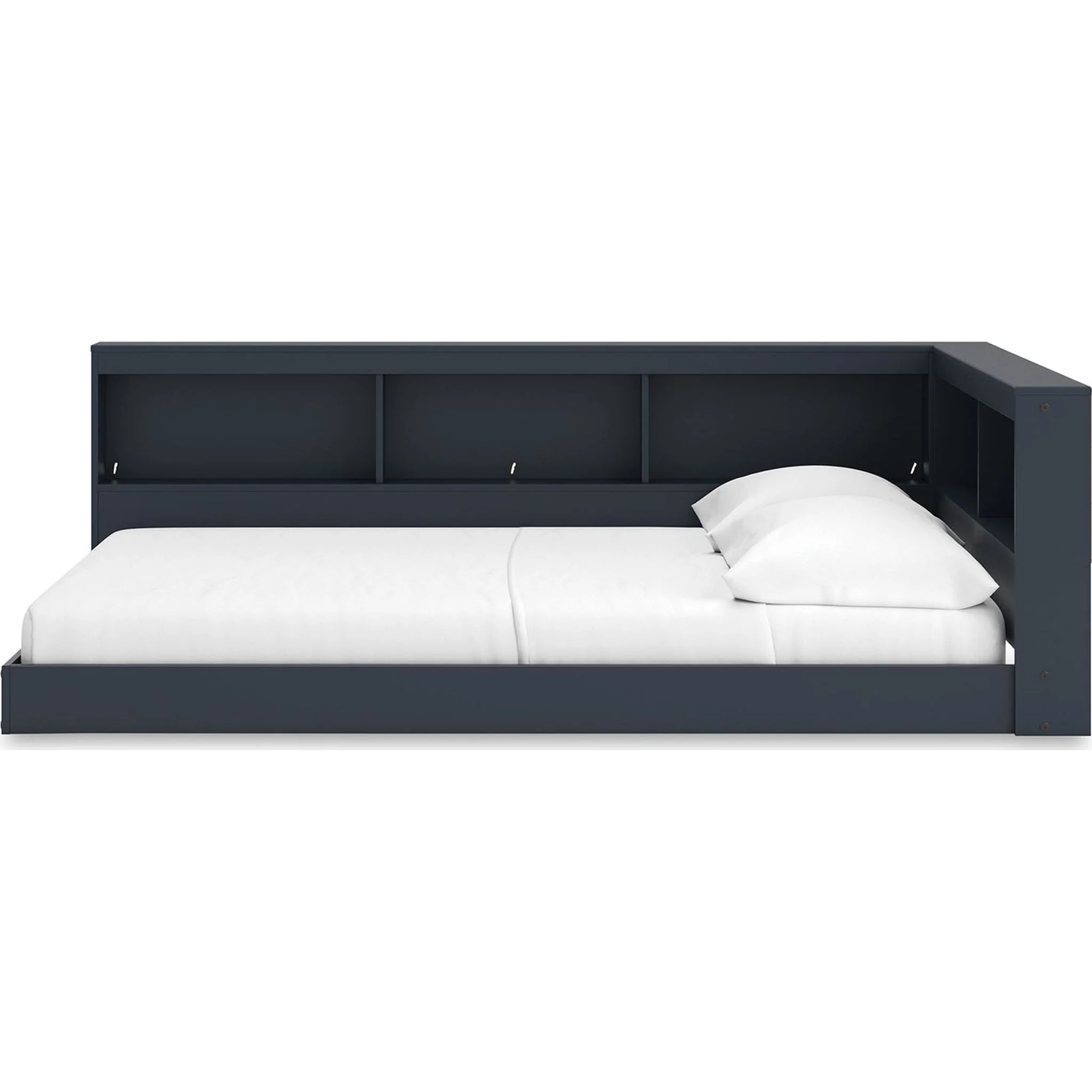 Simmenfort Bookcase Storage Bed - Navy Blue - Image 20