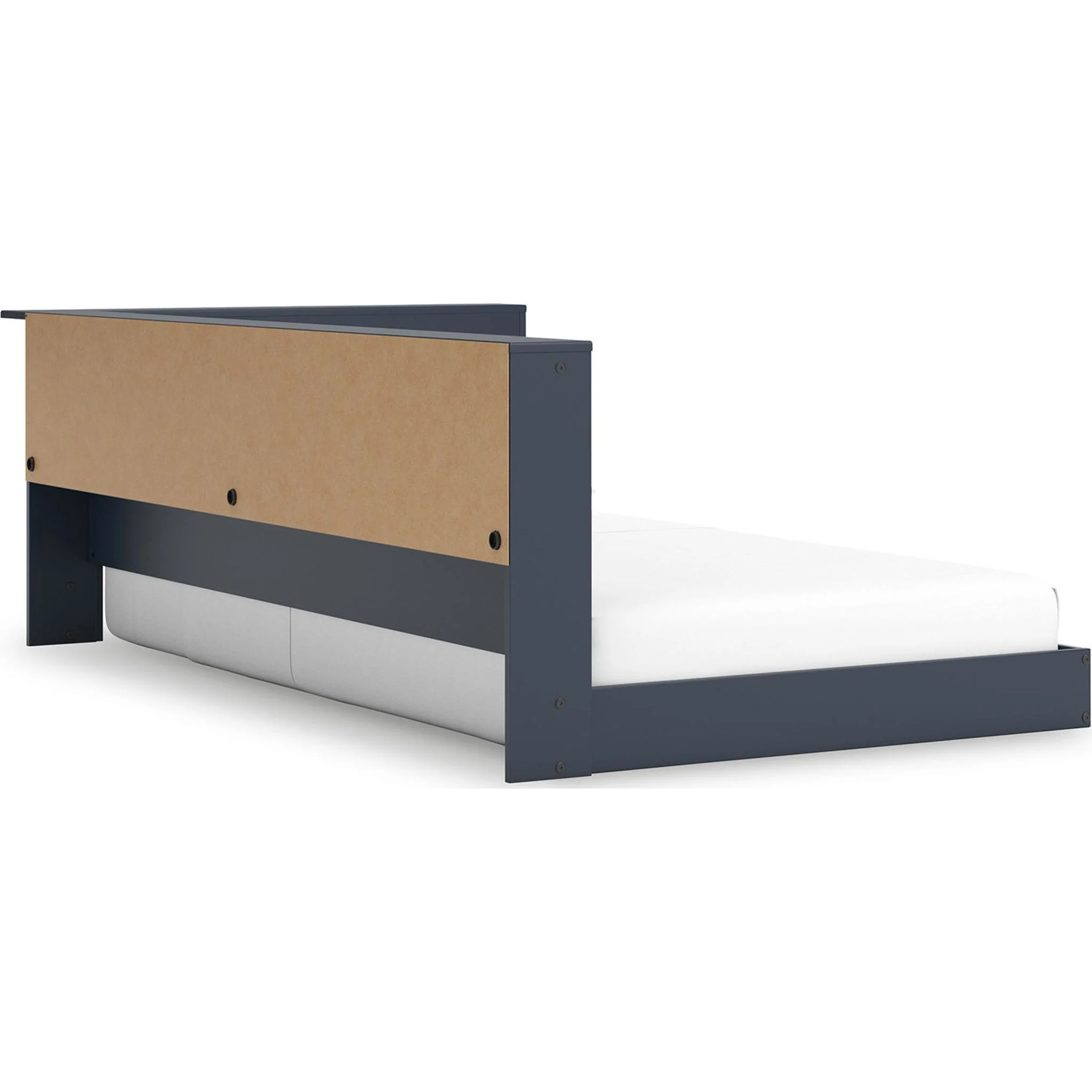 Simmenfort Bookcase Storage Bed - Navy Blue - Image 4