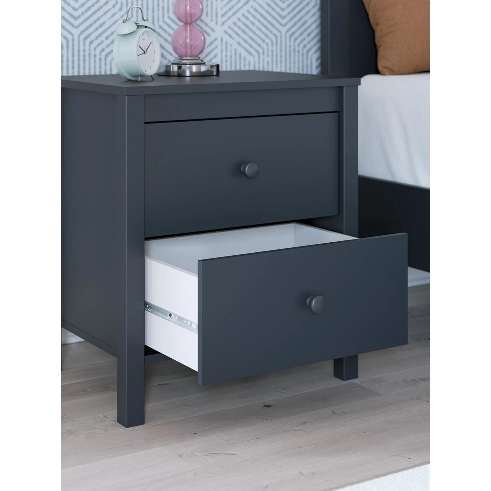 Simmenfort Nightstand - Navy Blue - Image 11