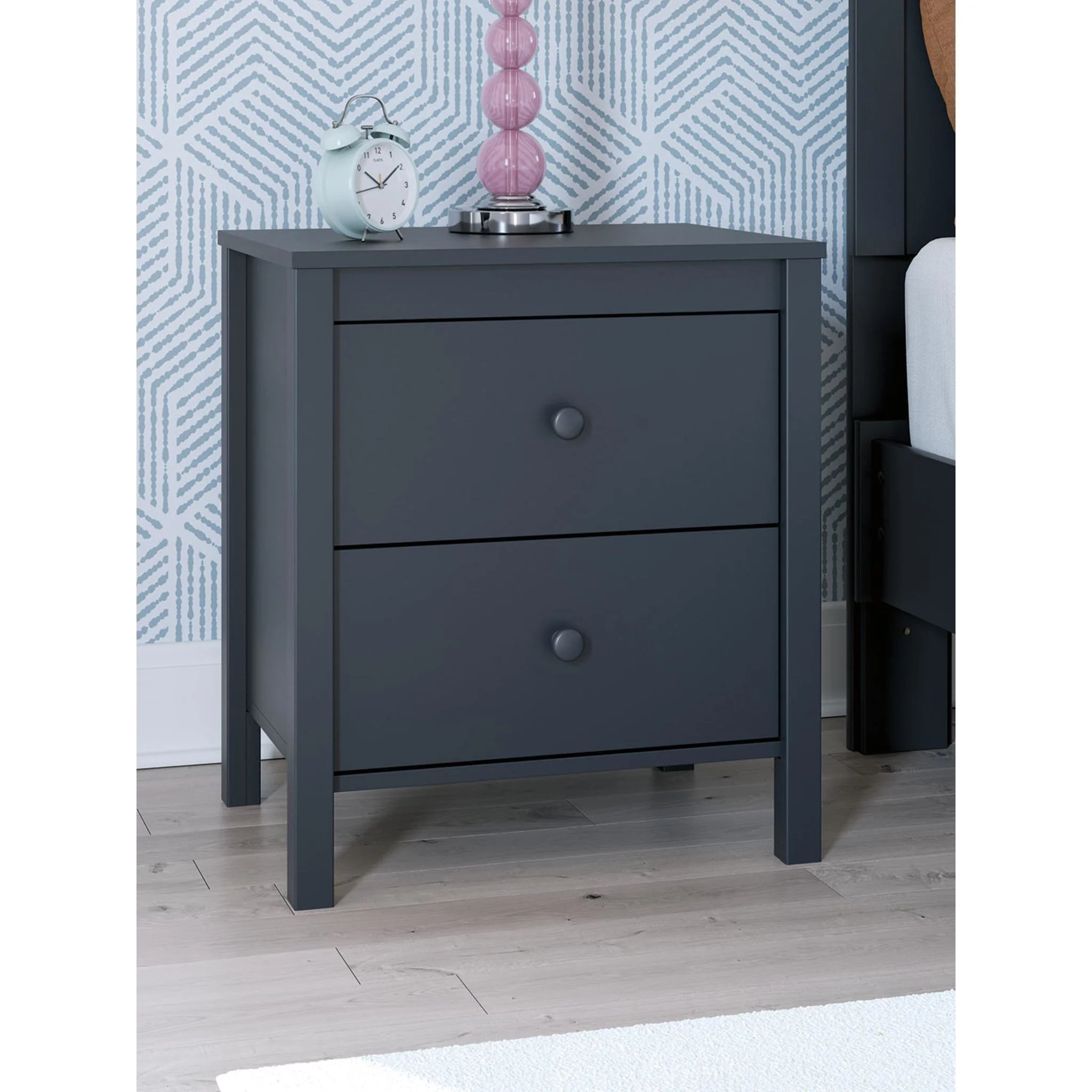 Simmenfort Nightstand - Navy Blue - Image 2