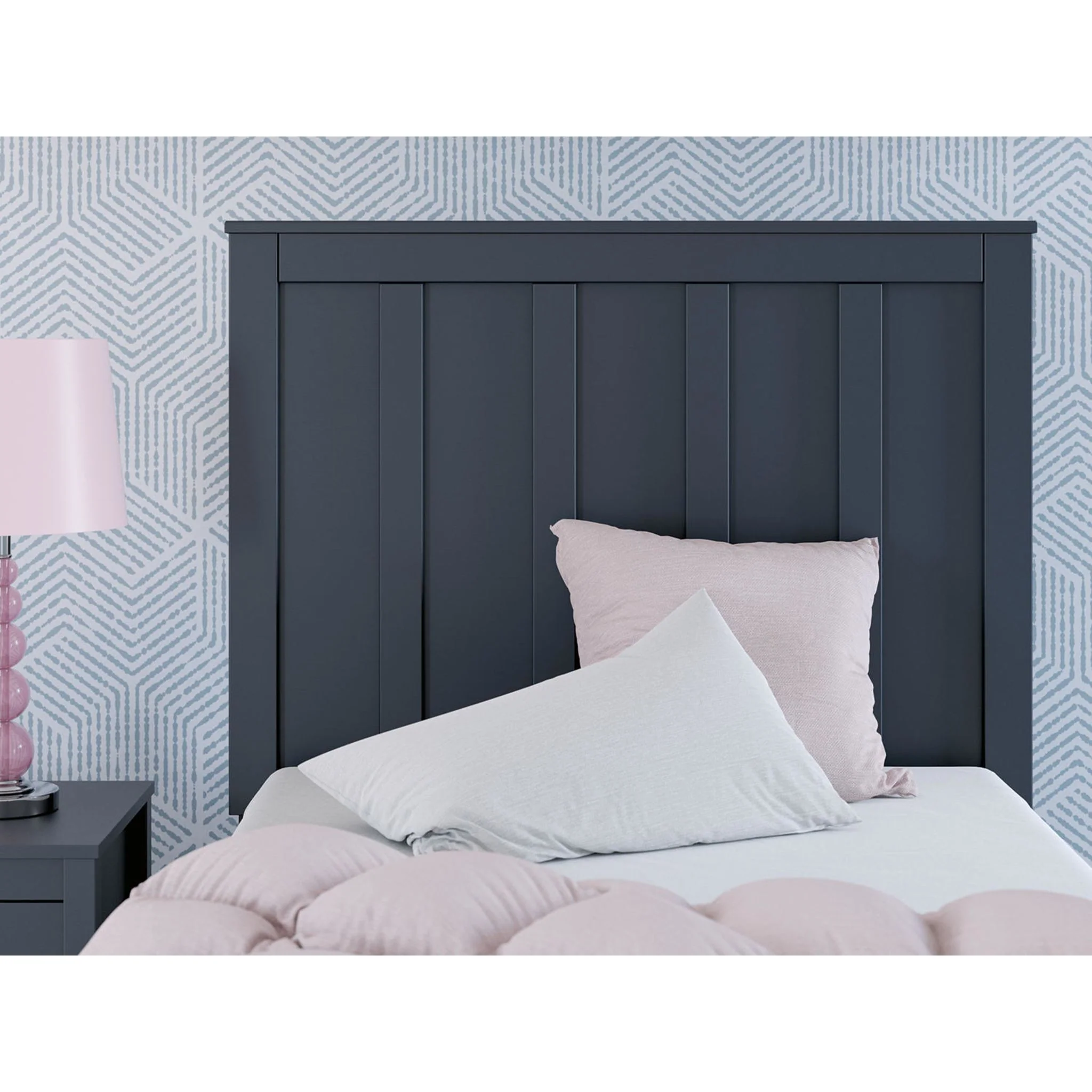 Simmenfort Panel Headboard - Navy Blue - Image 4