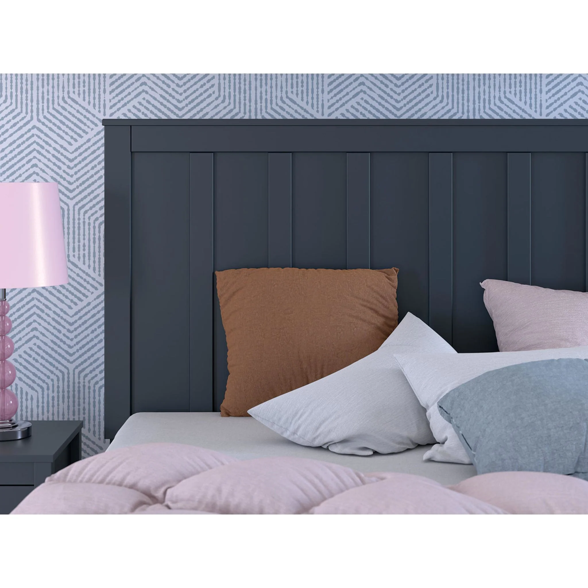 Simmenfort Panel Headboard - Navy Blue - Image 9