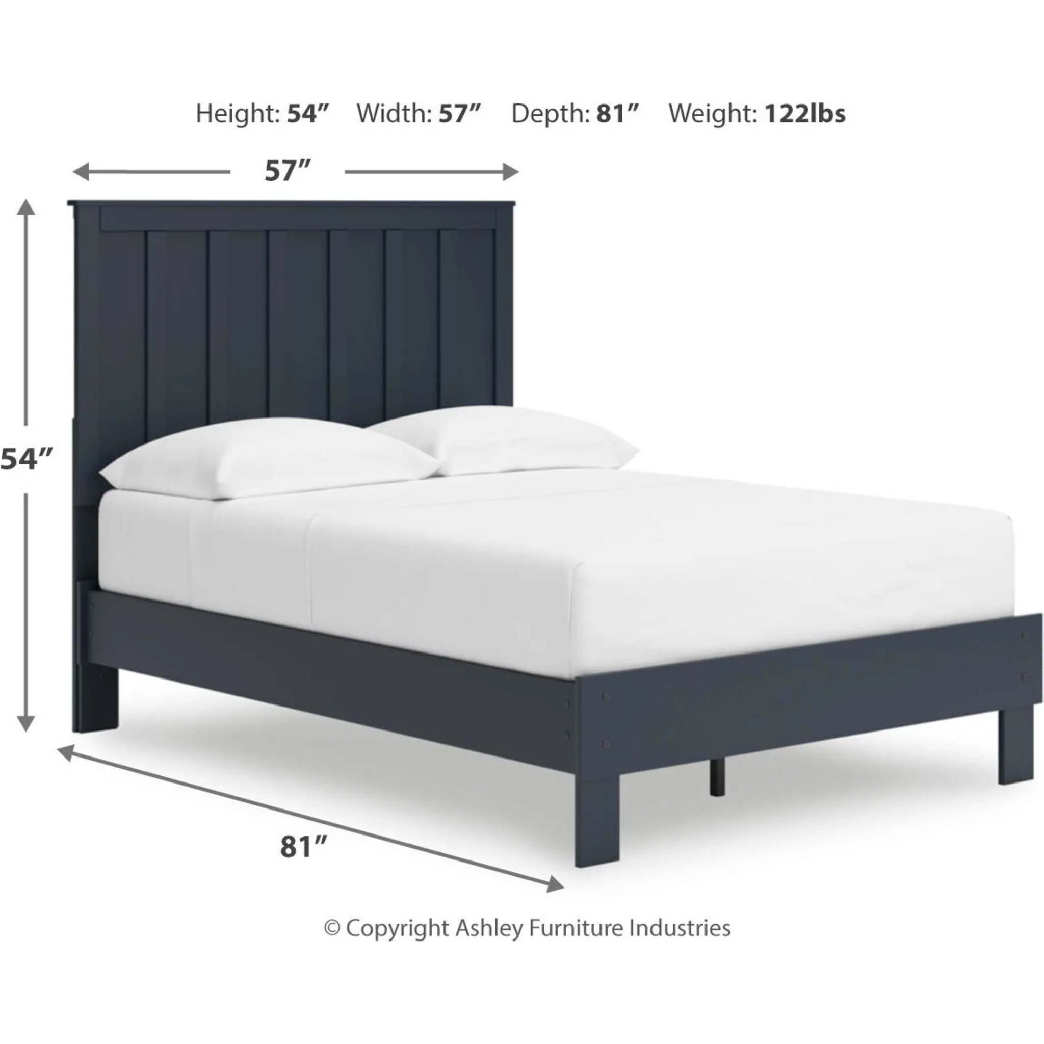 Simmenfort Platform Bed - Navy Blue - Image 16