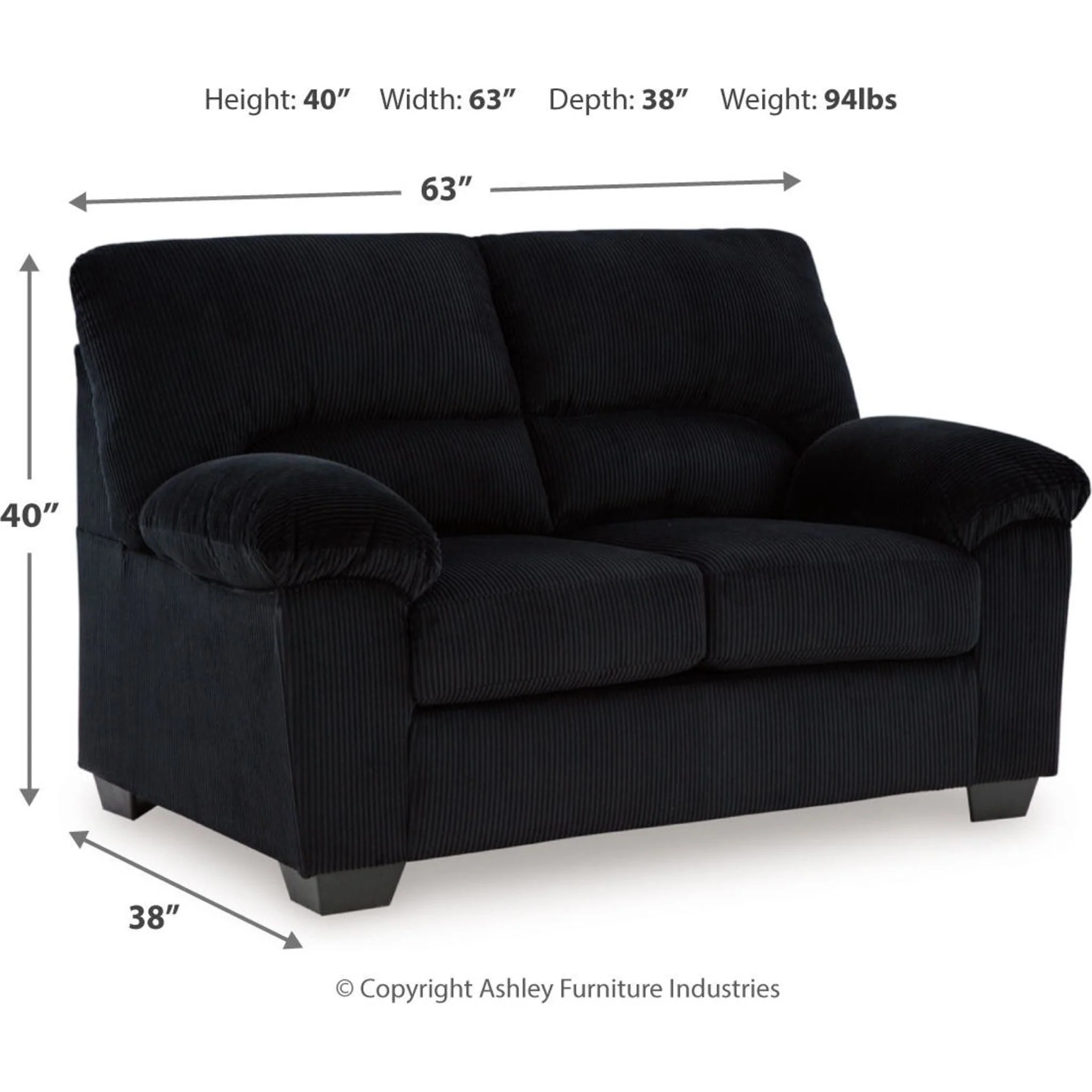 SimpleJoy Loveseat - Image 23