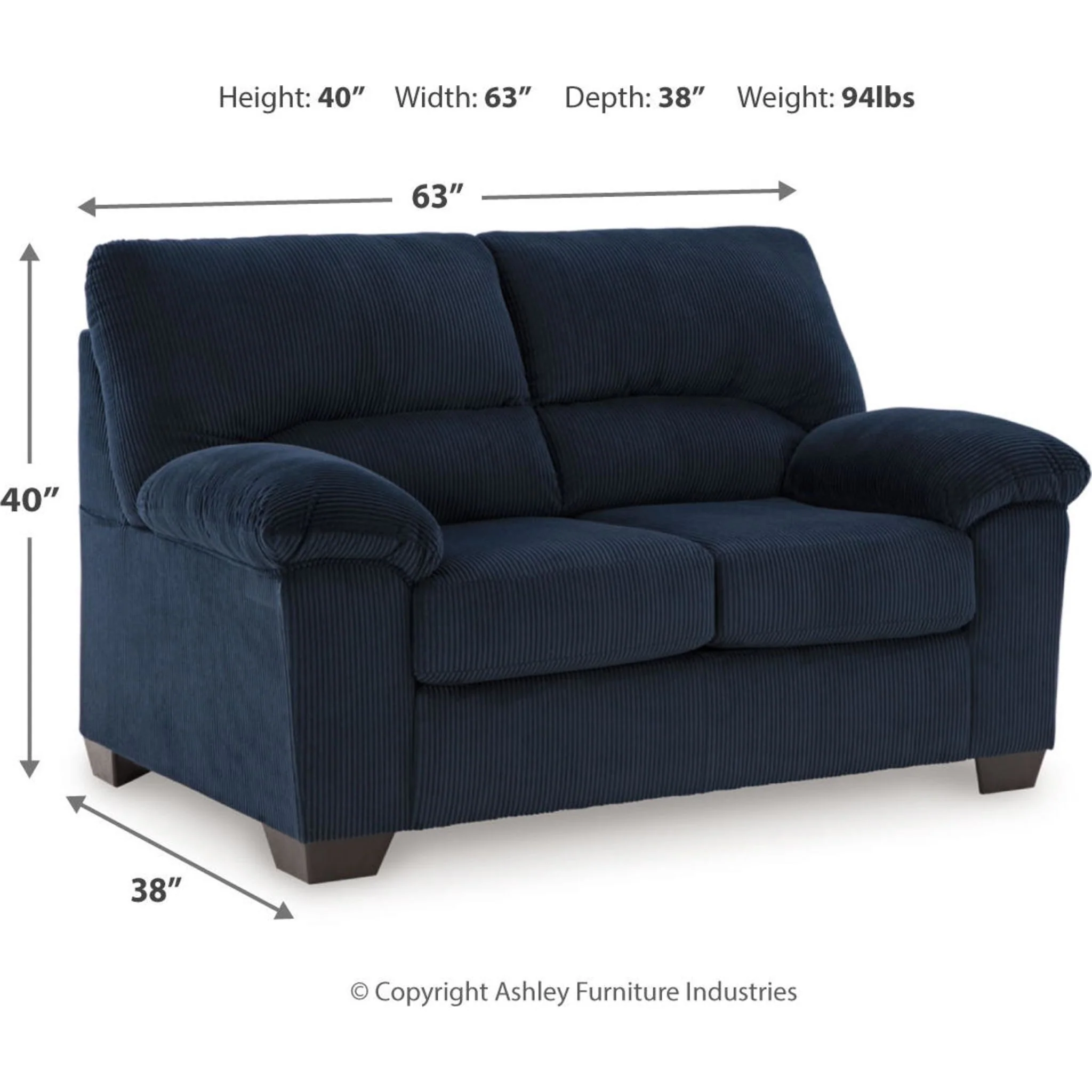 SimpleJoy Loveseat - Image 31