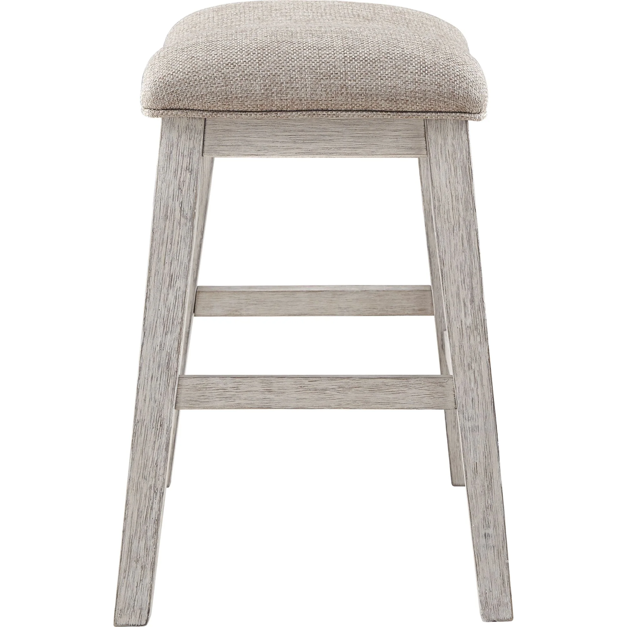 Skempton Counter Height Stool - White/Light Brown - (D394-024) - Image 4