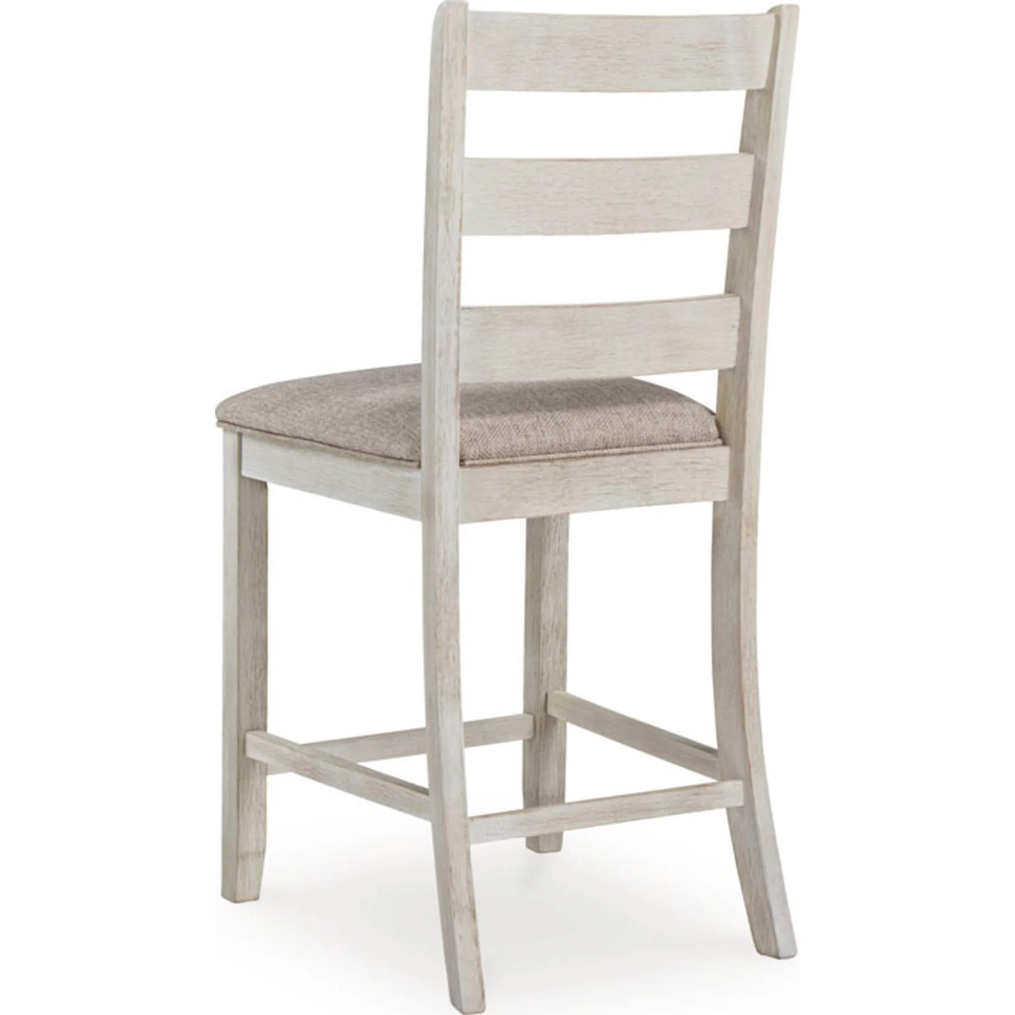 Skempton Counter Height Stool - White/Light Brown - (D394-124) - Image 4