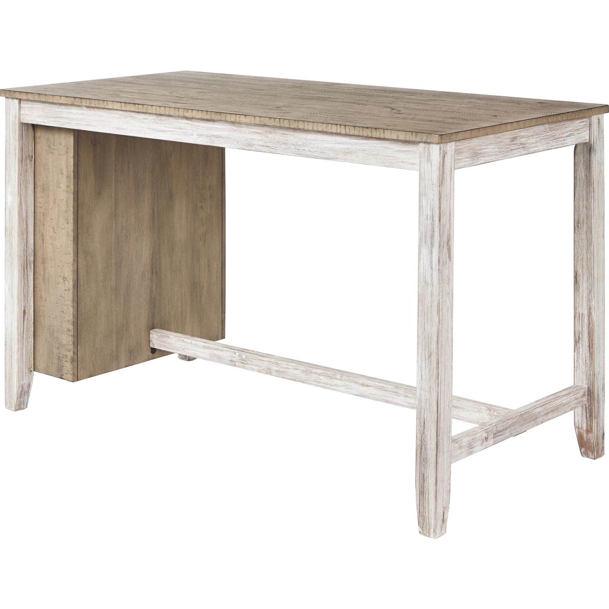 Skempton Counter Height Table - White/Light Brown - (D394-32) - Image 5