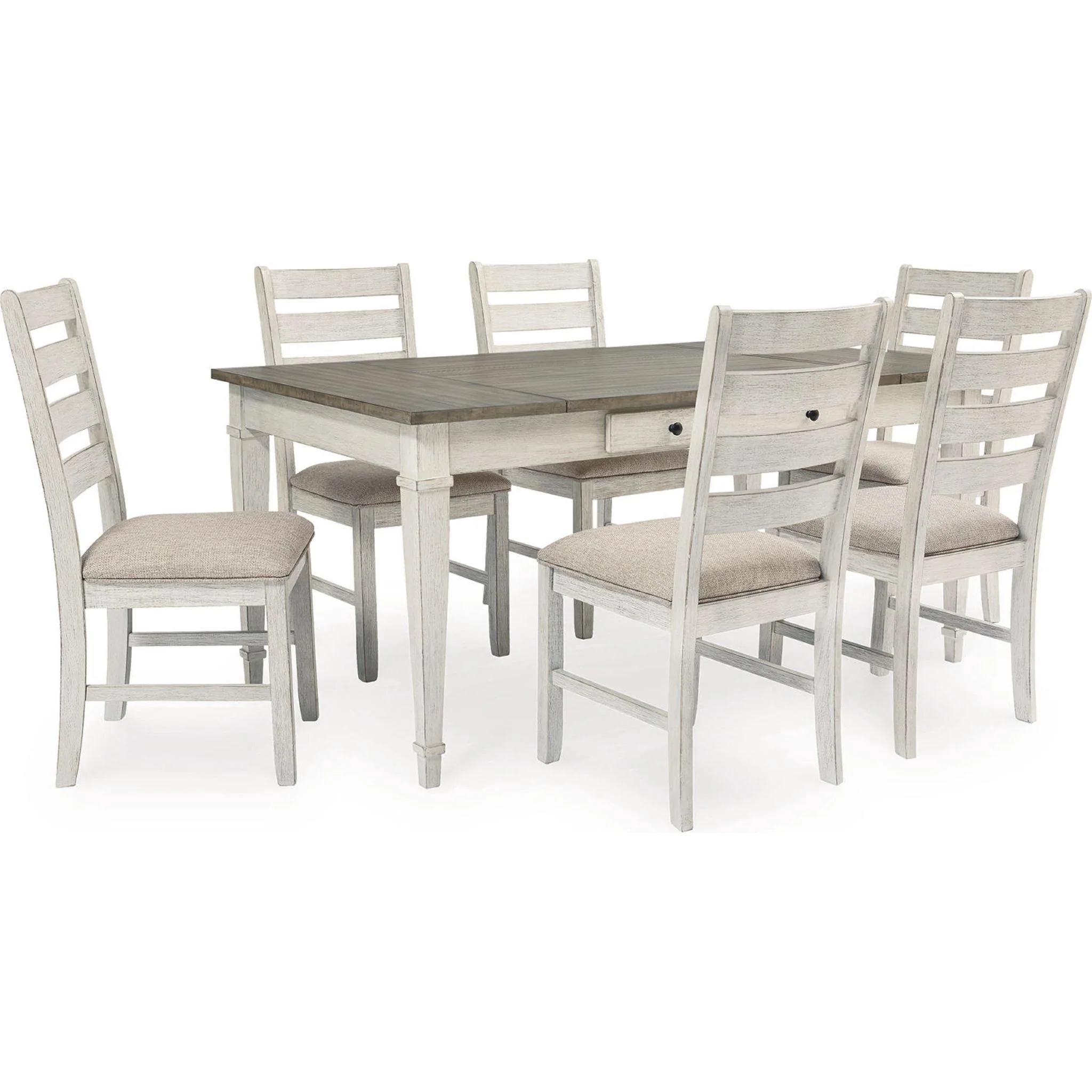 Skempton Dining Table - White/Light Brown - (D394-25) - Image 44