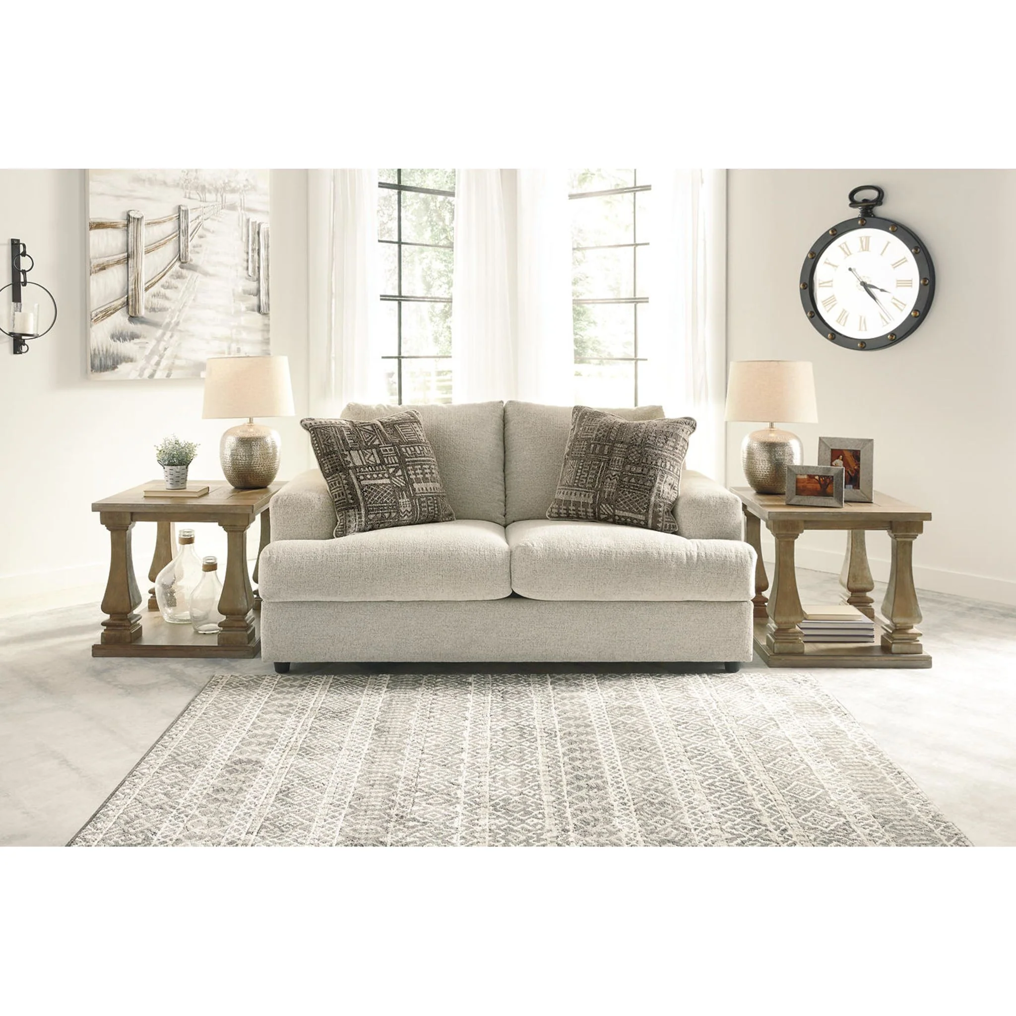 Soletren Loveseat - Stone - Image 15