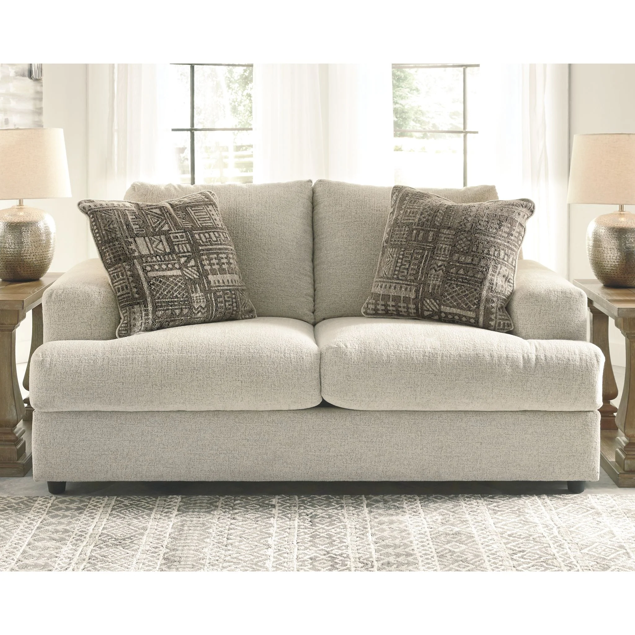 Soletren Loveseat - Stone - Image 2