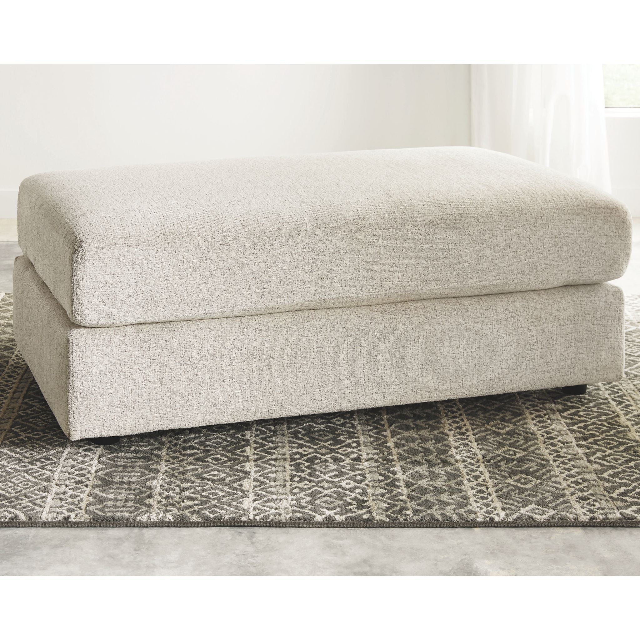 Soletren Oversized Accent Ottoman - Stone - Image 2