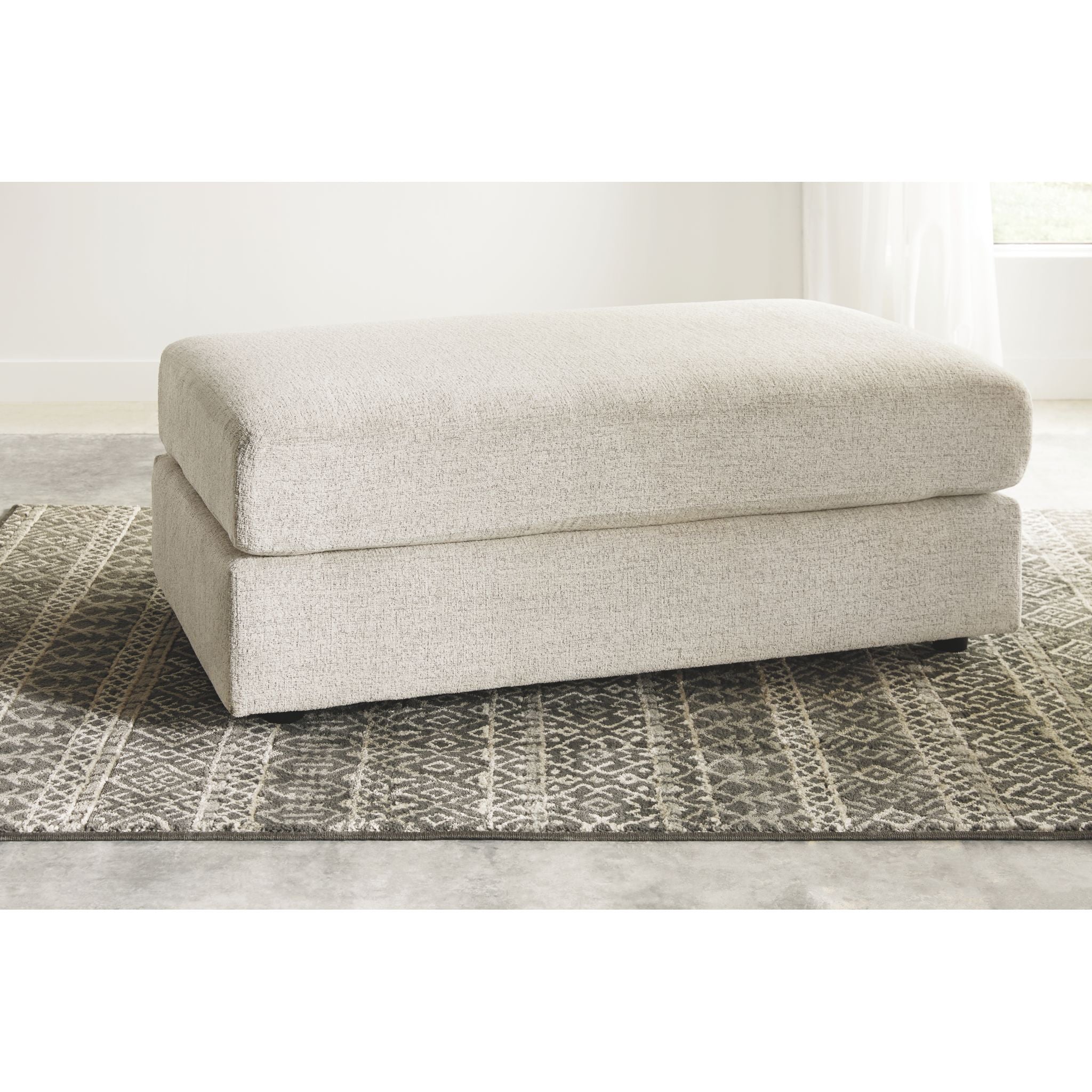 Soletren Oversized Accent Ottoman - Stone - Image 6