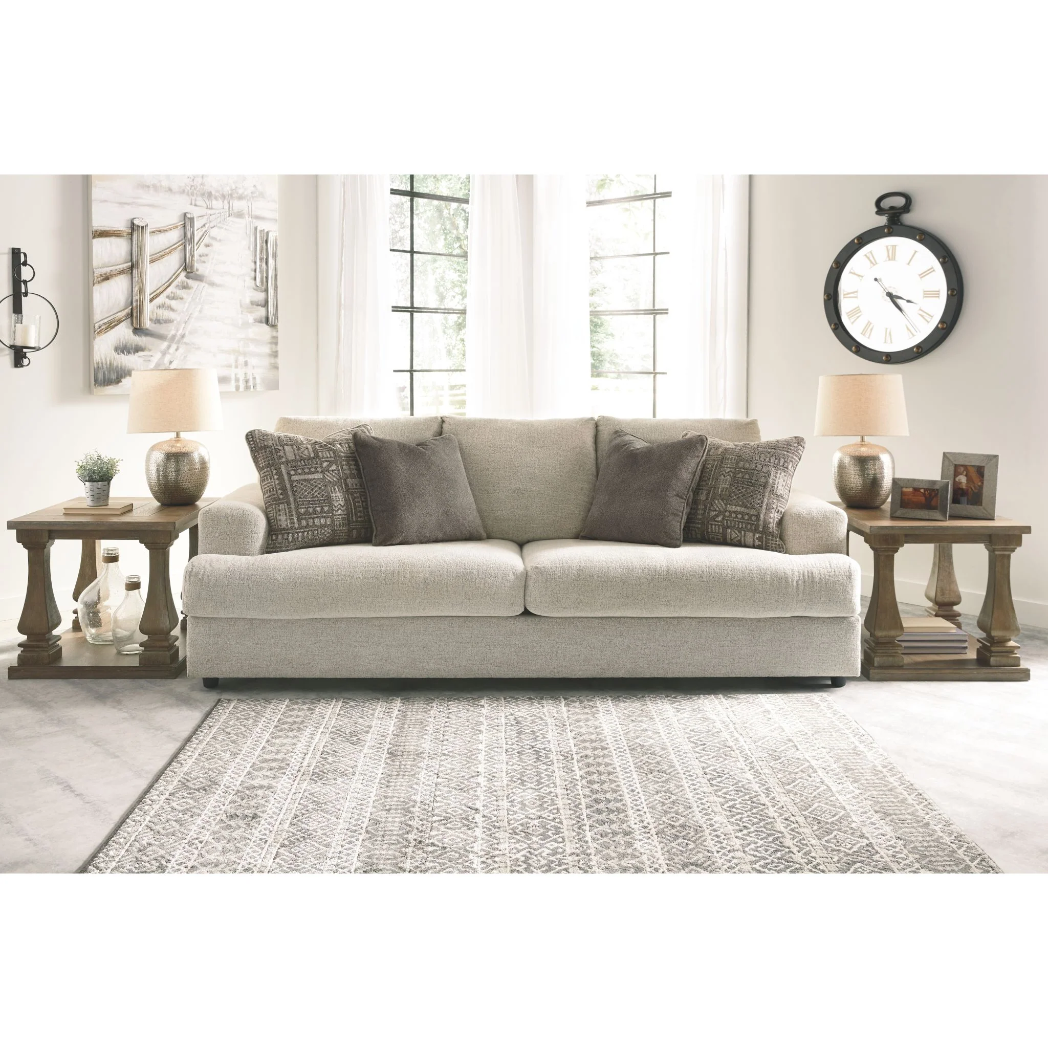 Soletren Queen Sofa Bed - Stone - Image 2