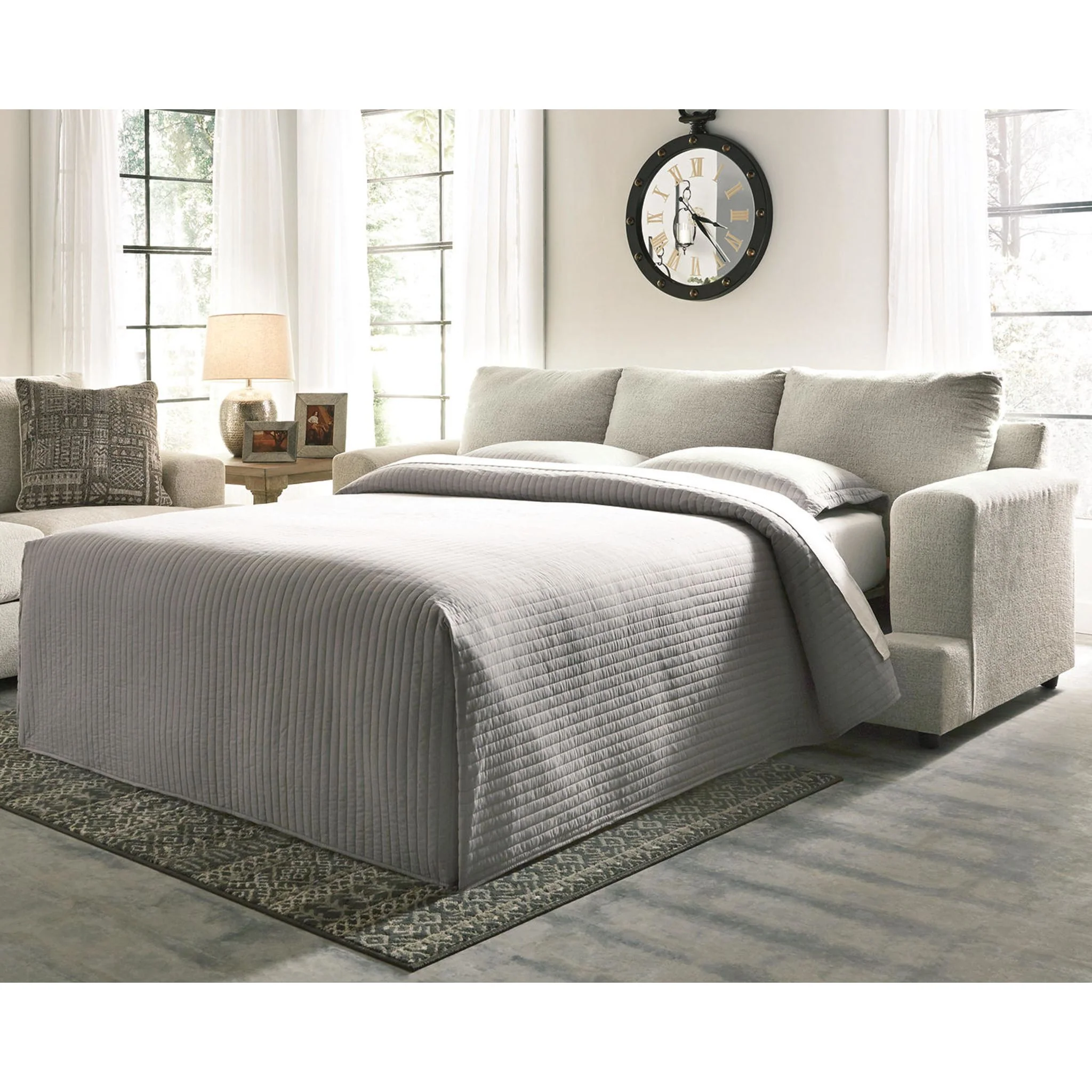 Soletren Queen Sofa Bed - Stone - Image 20