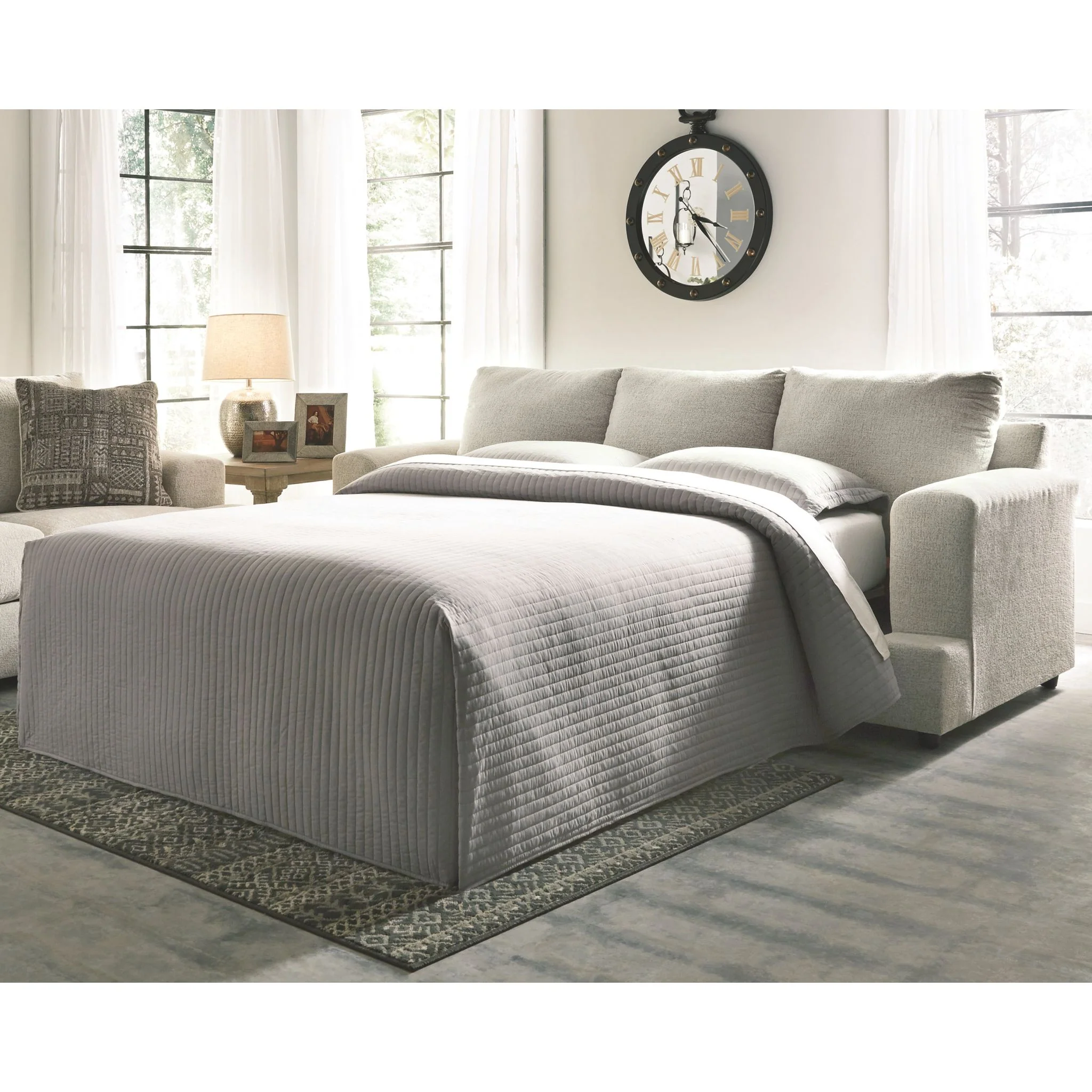Soletren Queen Sofa Bed - Stone - Image 3