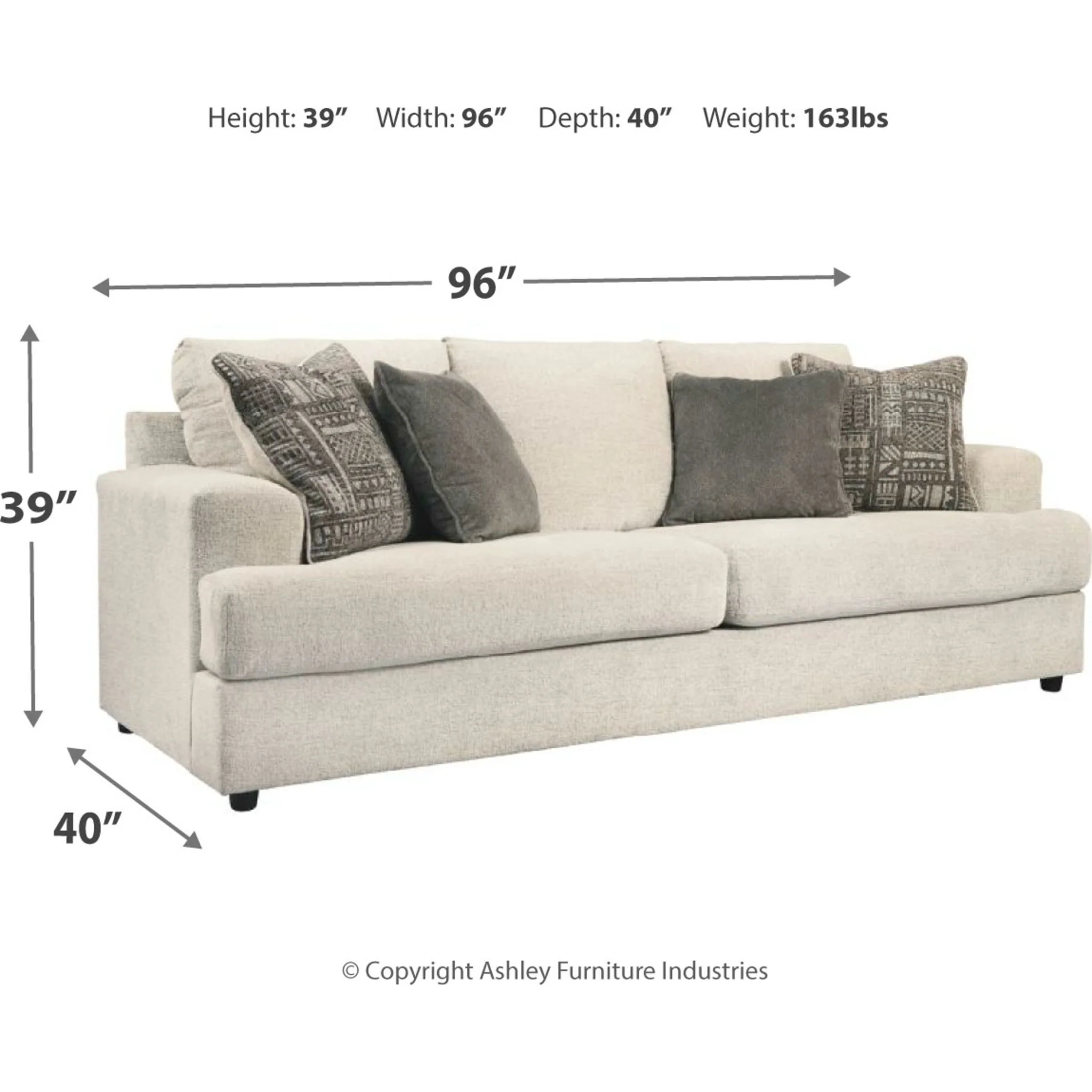 Soletren Sofa - Stone - Image 4