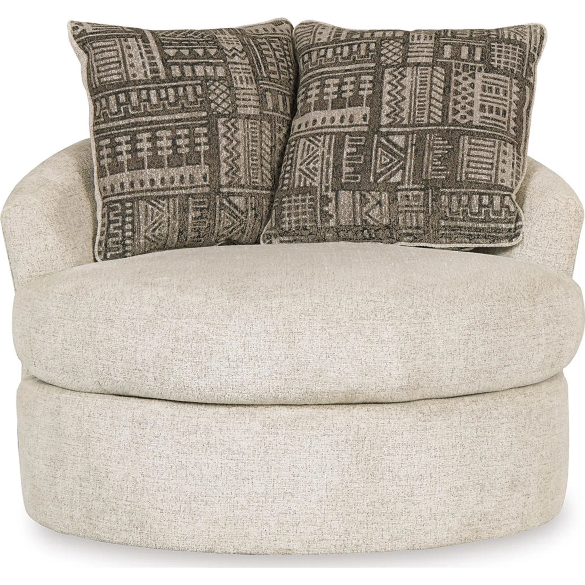 Soletren Swivel Chair - Stone - Image 6