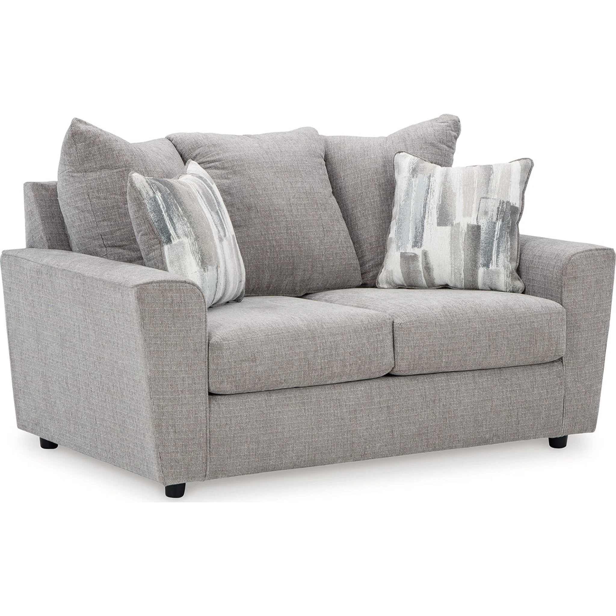 Stairatt Loveseat - Gravel - Image 15
