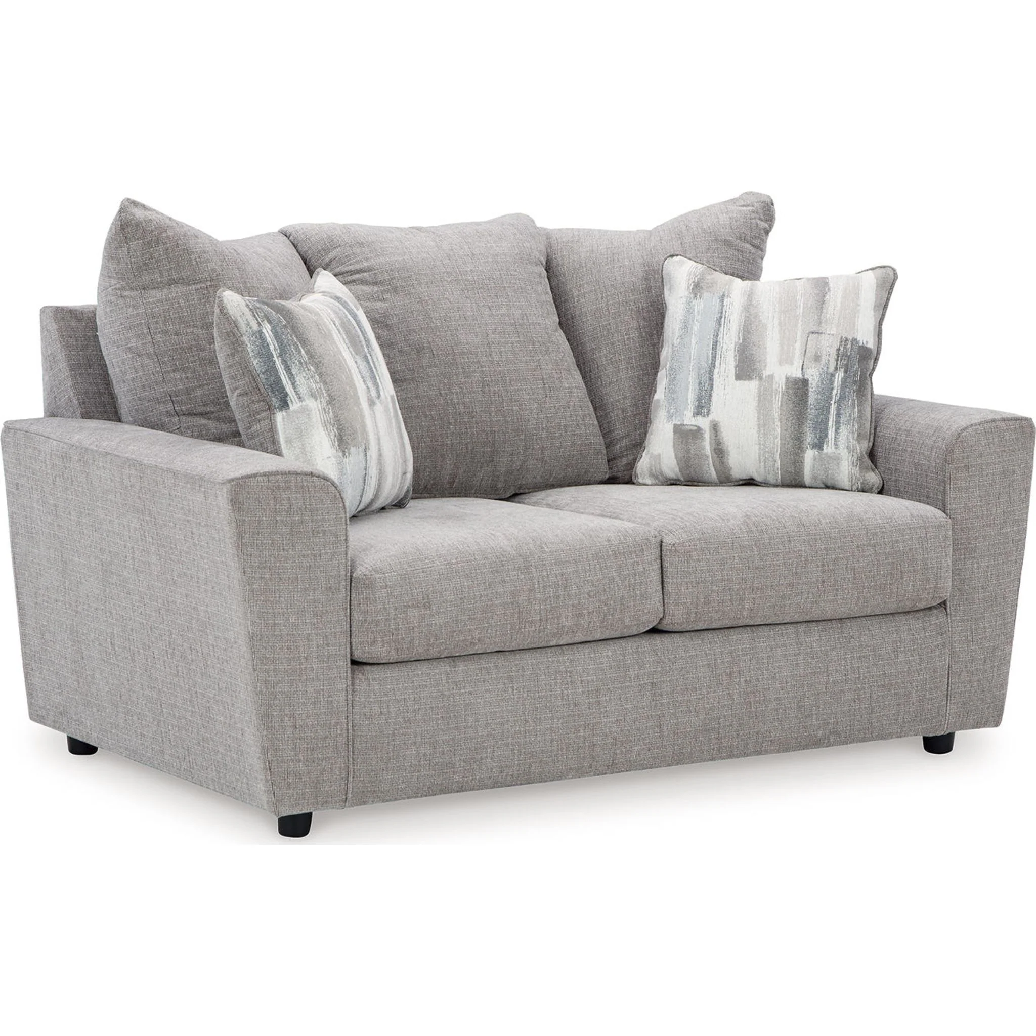 Stairatt Loveseat - Gravel - Image 16