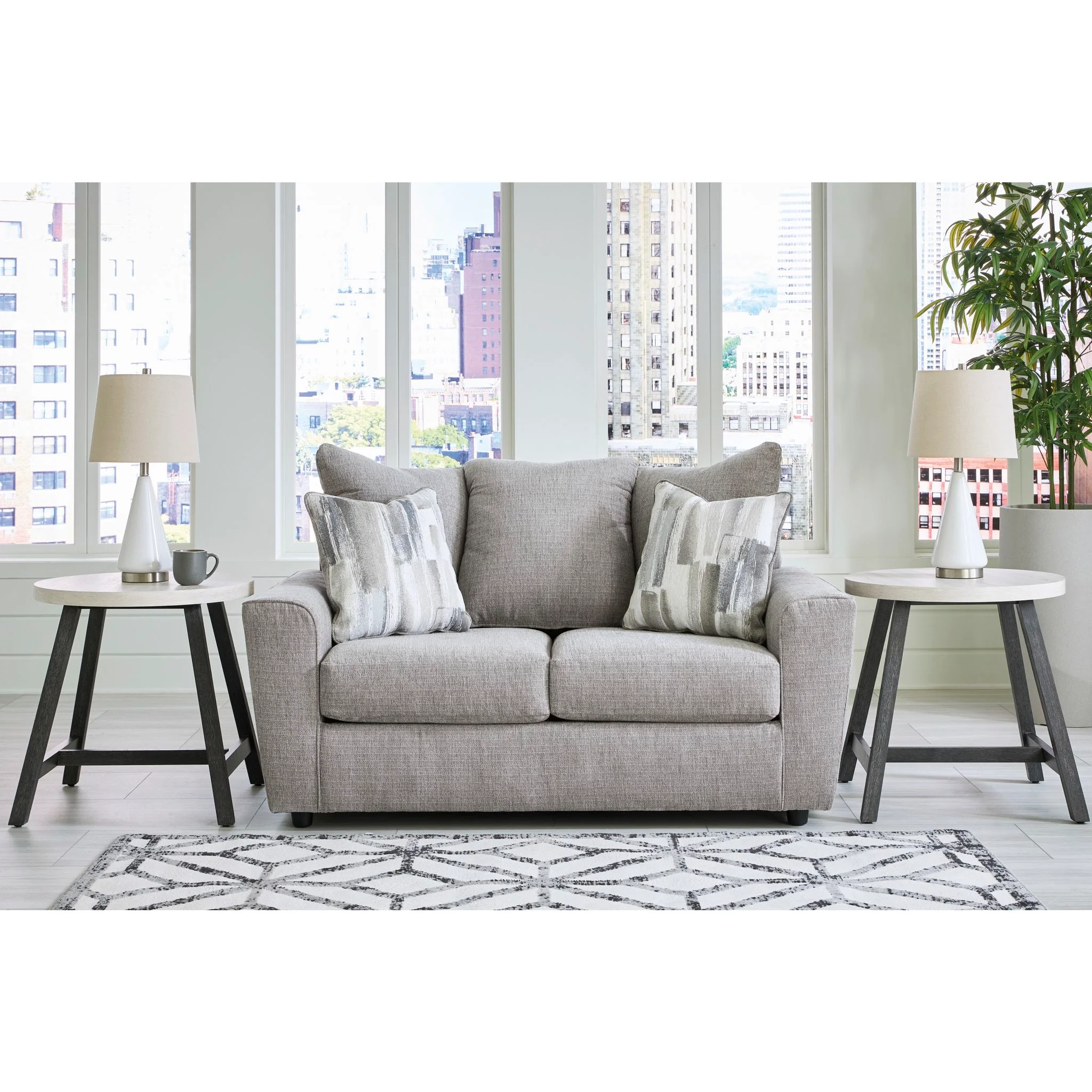 Stairatt Loveseat - Gravel - Image 25