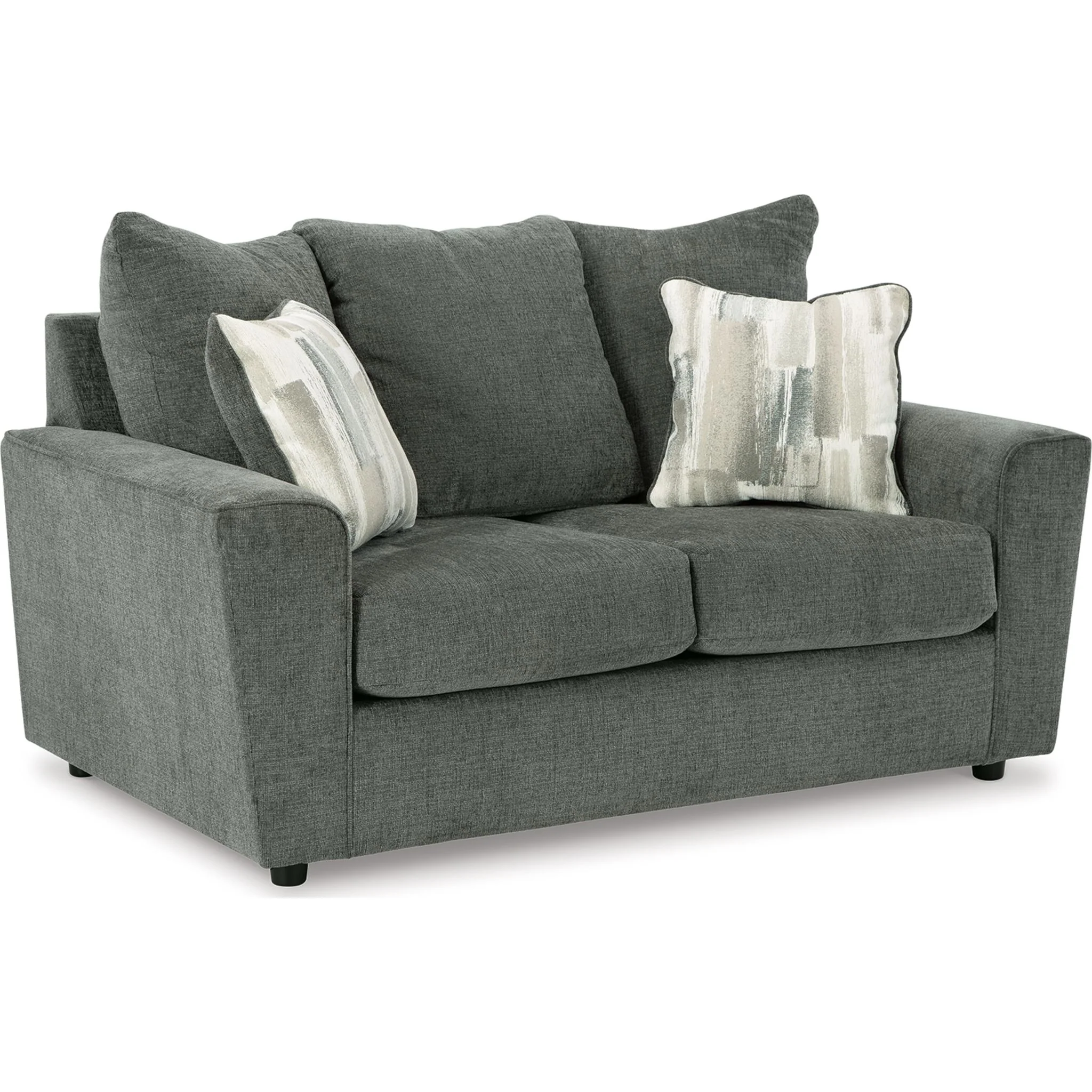 Stairatt Loveseat - Gravel - Image 5