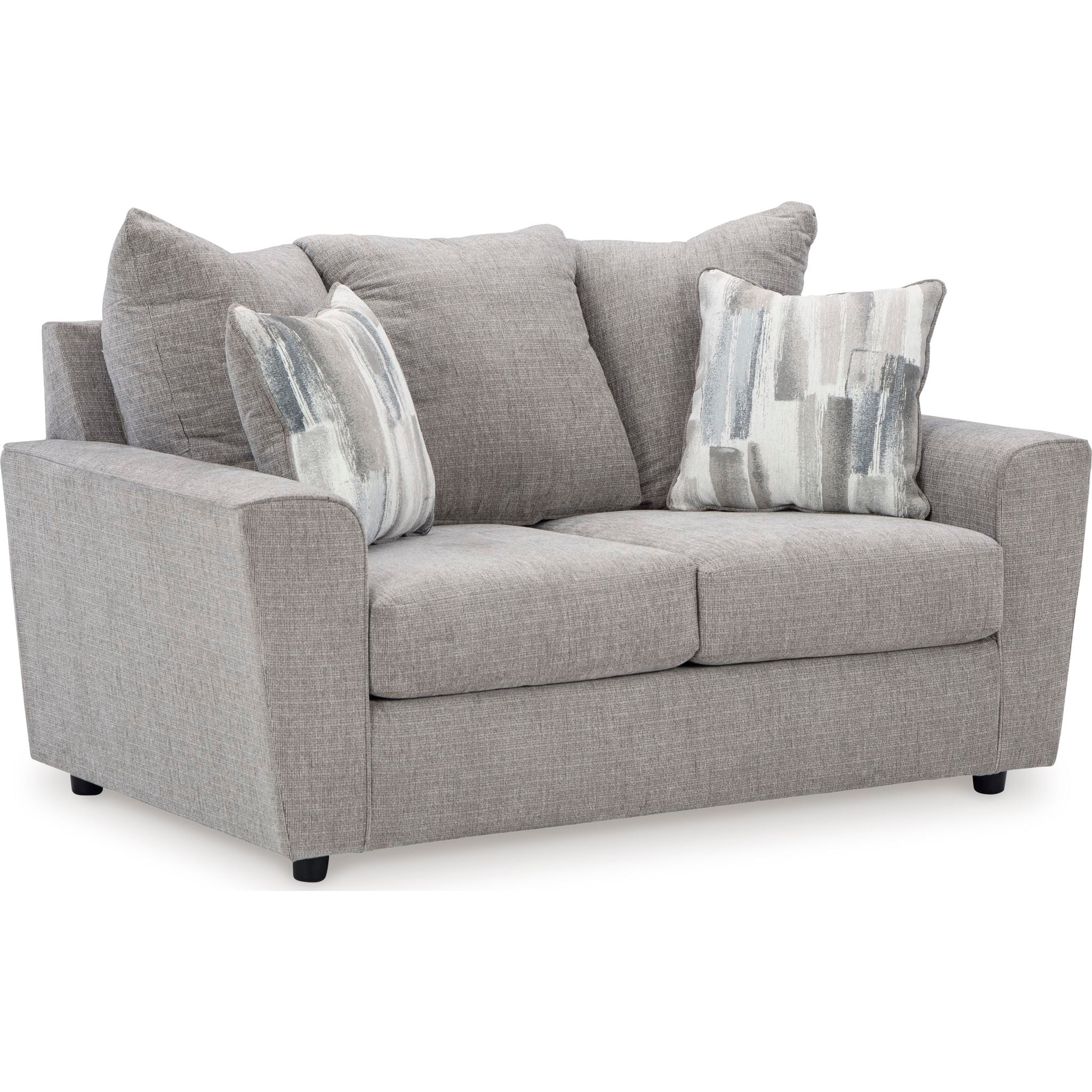 Stairatt Loveseat - Gravel - Image 8
