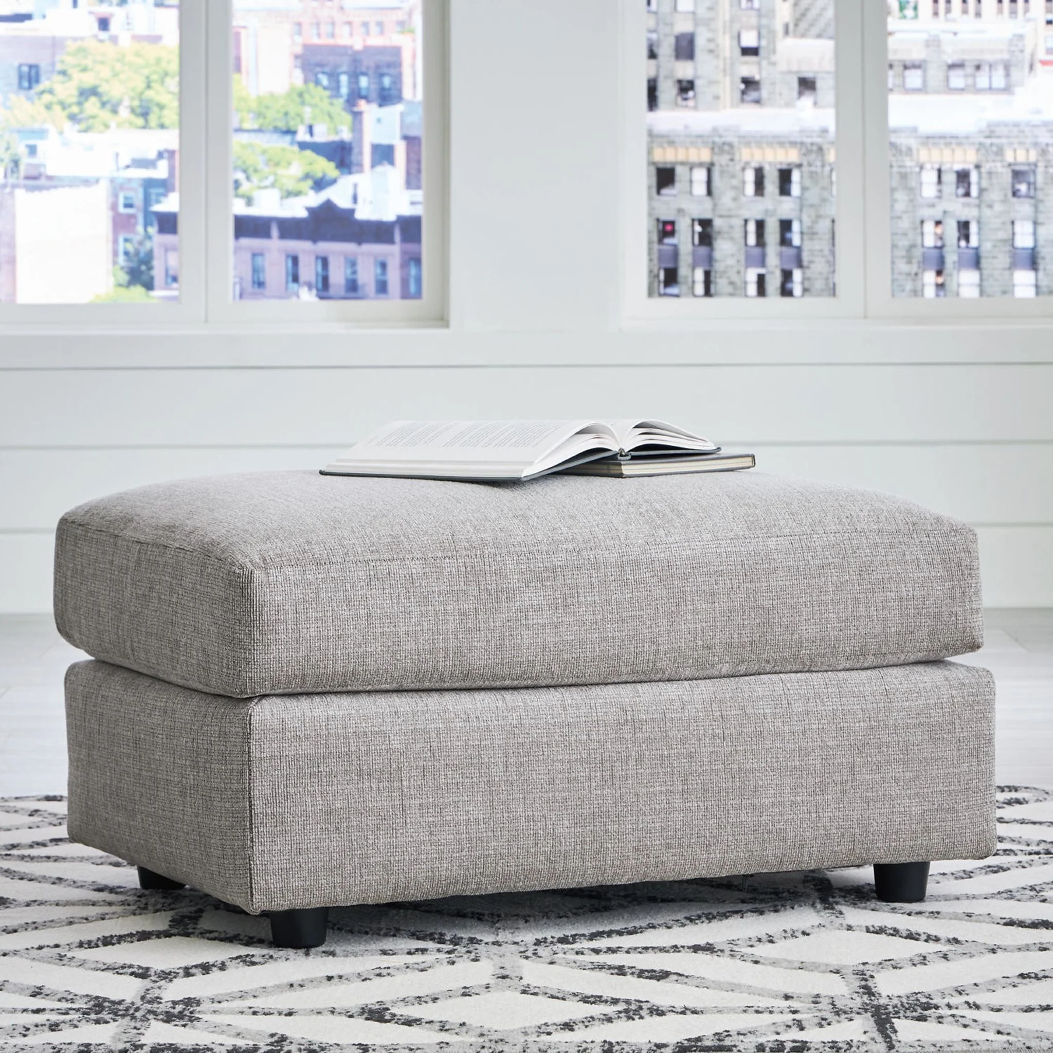 Stairatt Ottoman - Gravel - Image 19