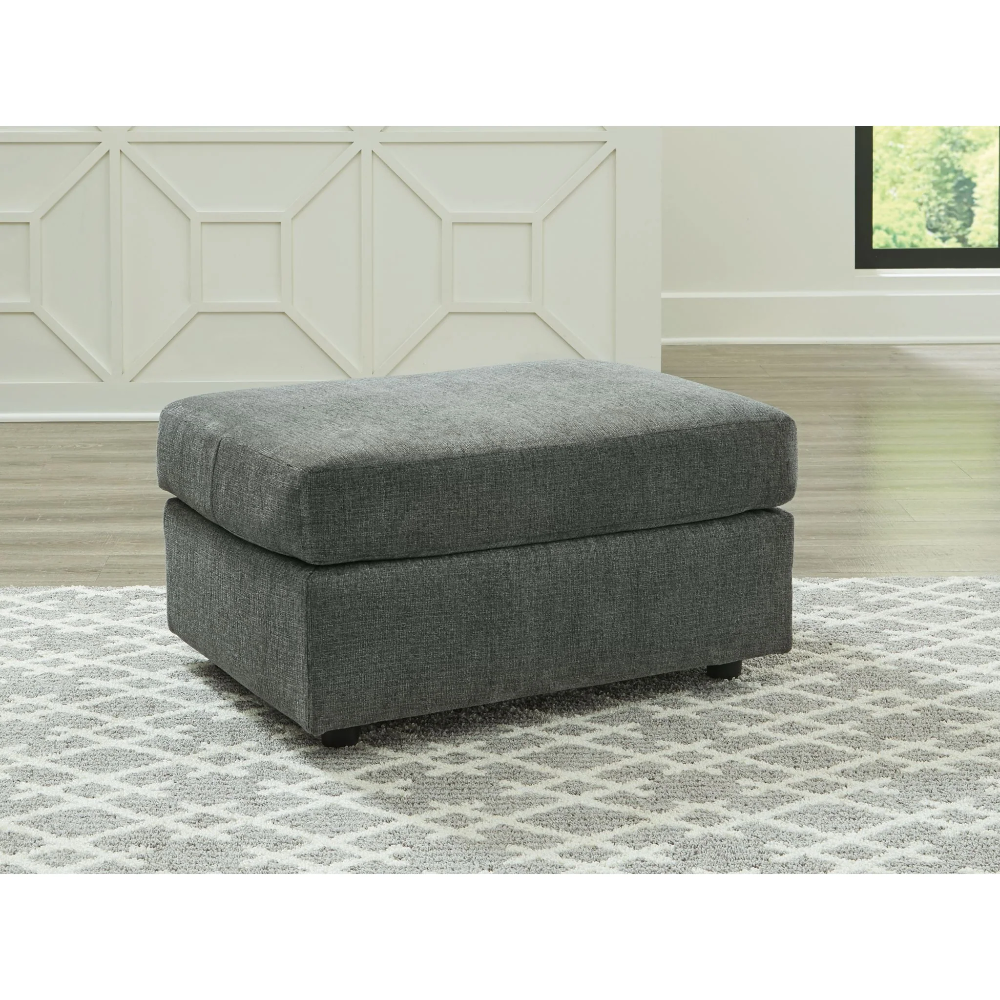 Stairatt Ottoman - Gravel - Image 2