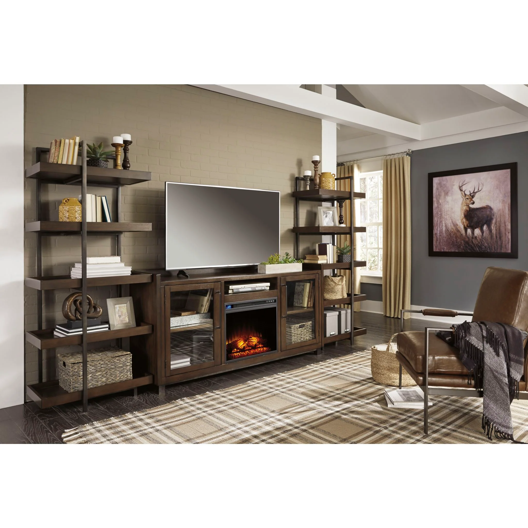 Starmore Entertainment Unit - Brown/Gunmetal - Image 2