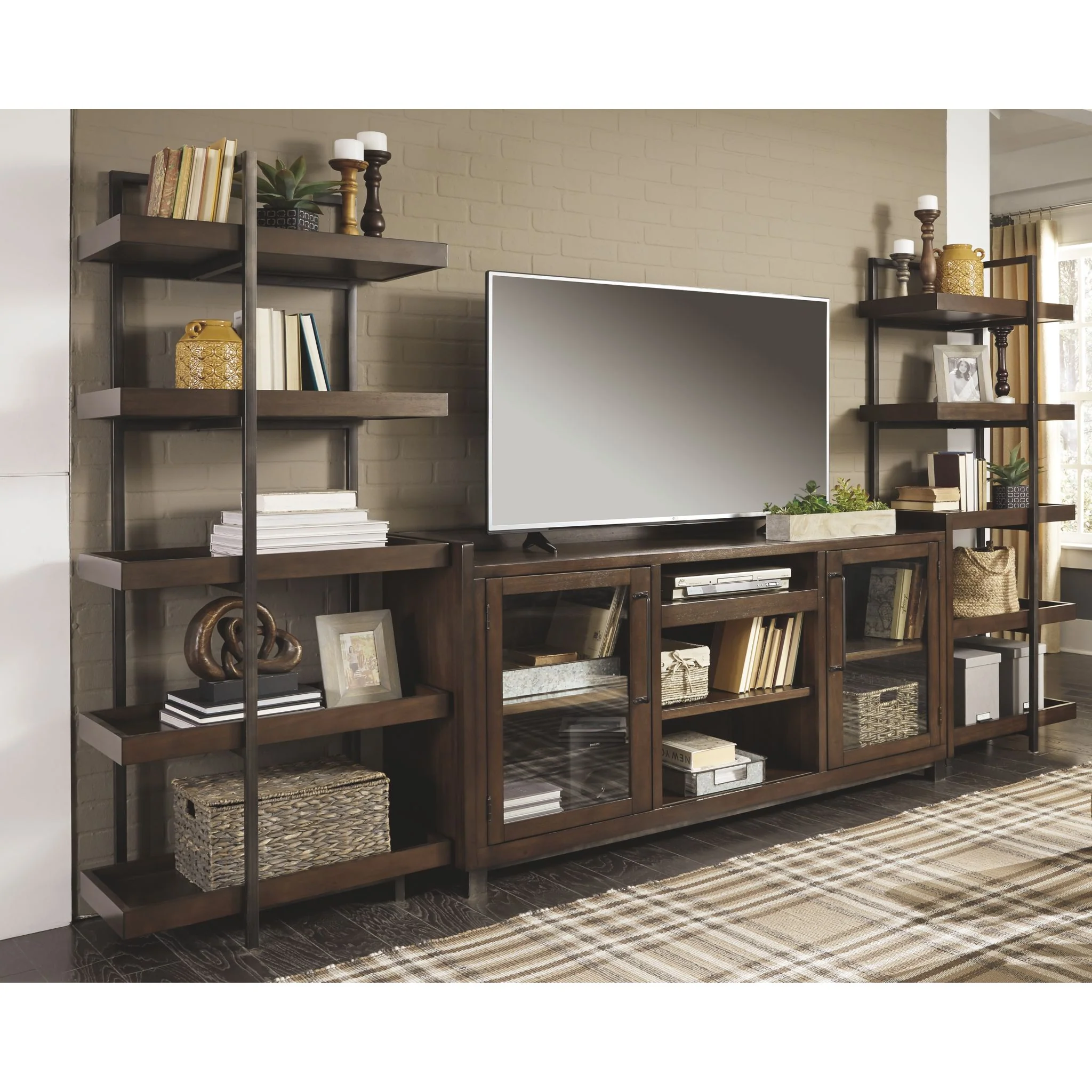 Starmore Entertainment Unit - Brown/Gunmetal - Image 2