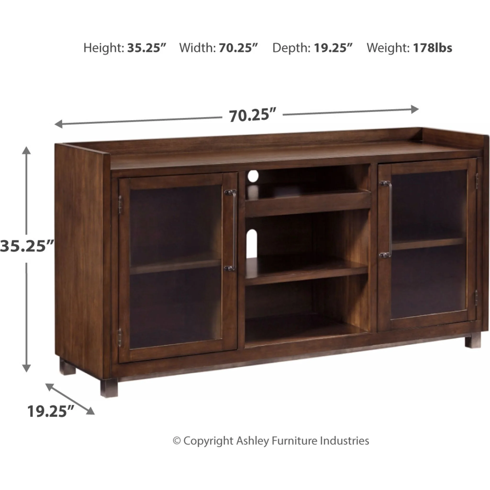 Starmore TV Stand - Brown - Image 4