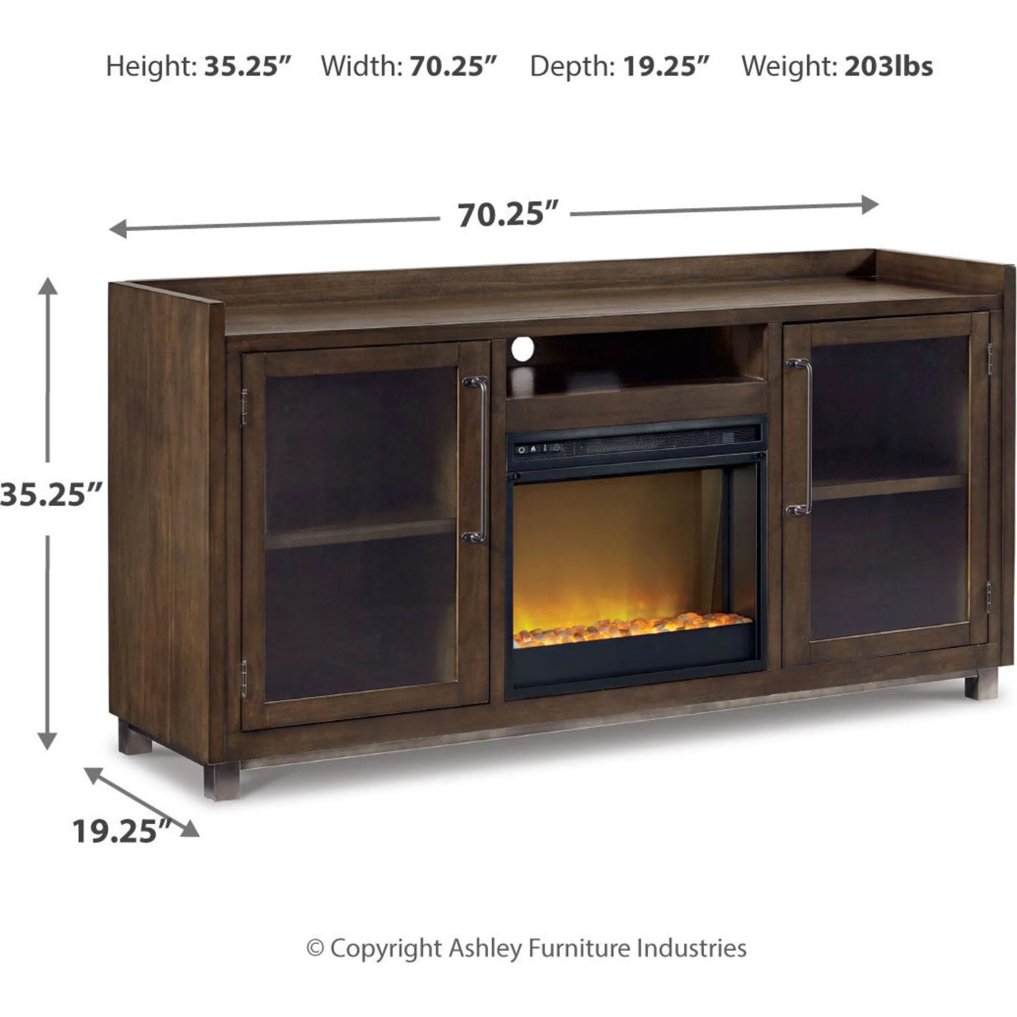 Starmore TV Stand with Fireplace - Brown - Image 20