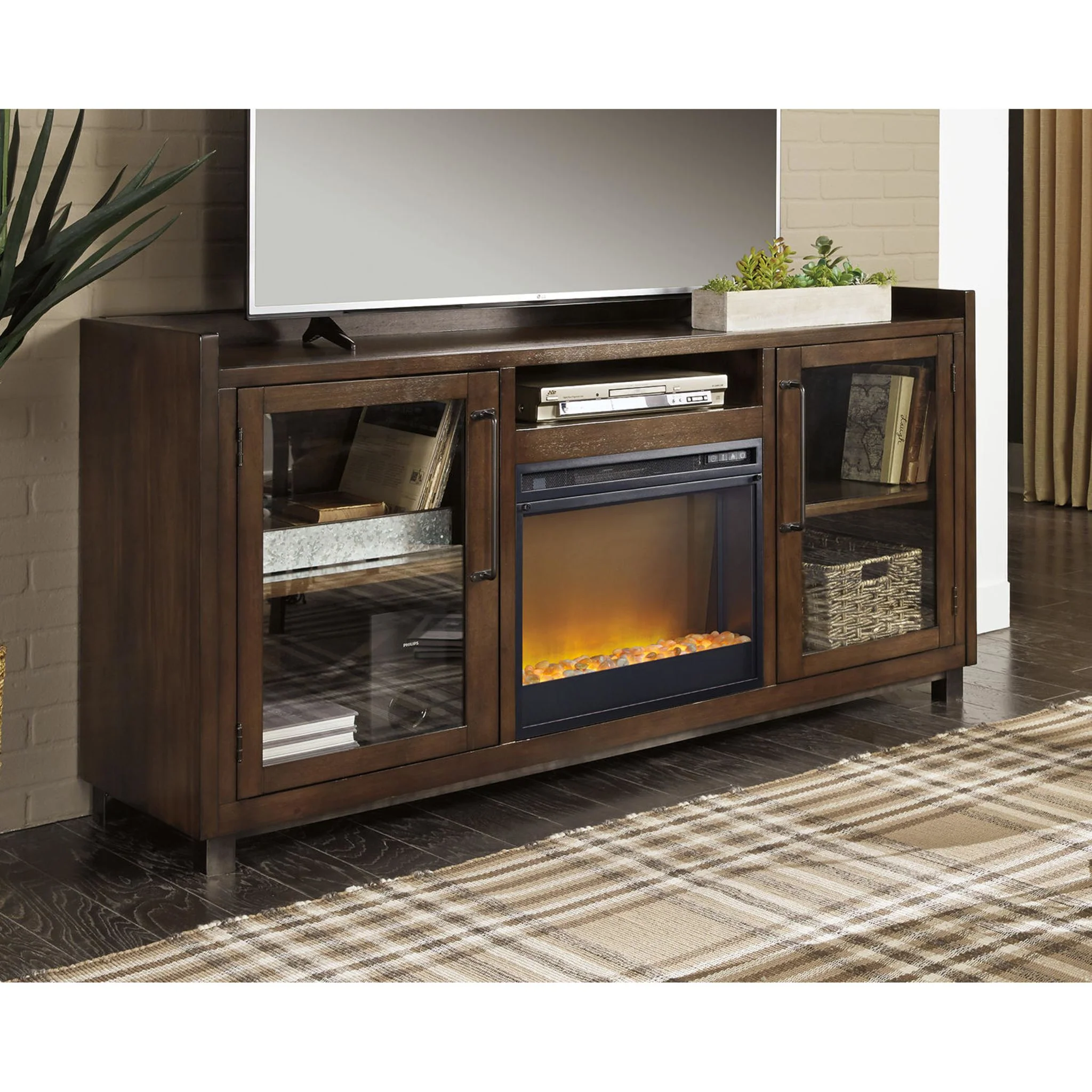 Starmore TV Stand with Fireplace - Brown - Image 29