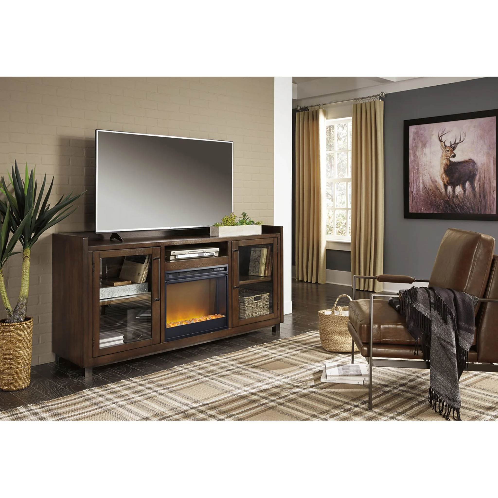Starmore TV Stand with Fireplace - Brown - Image 32